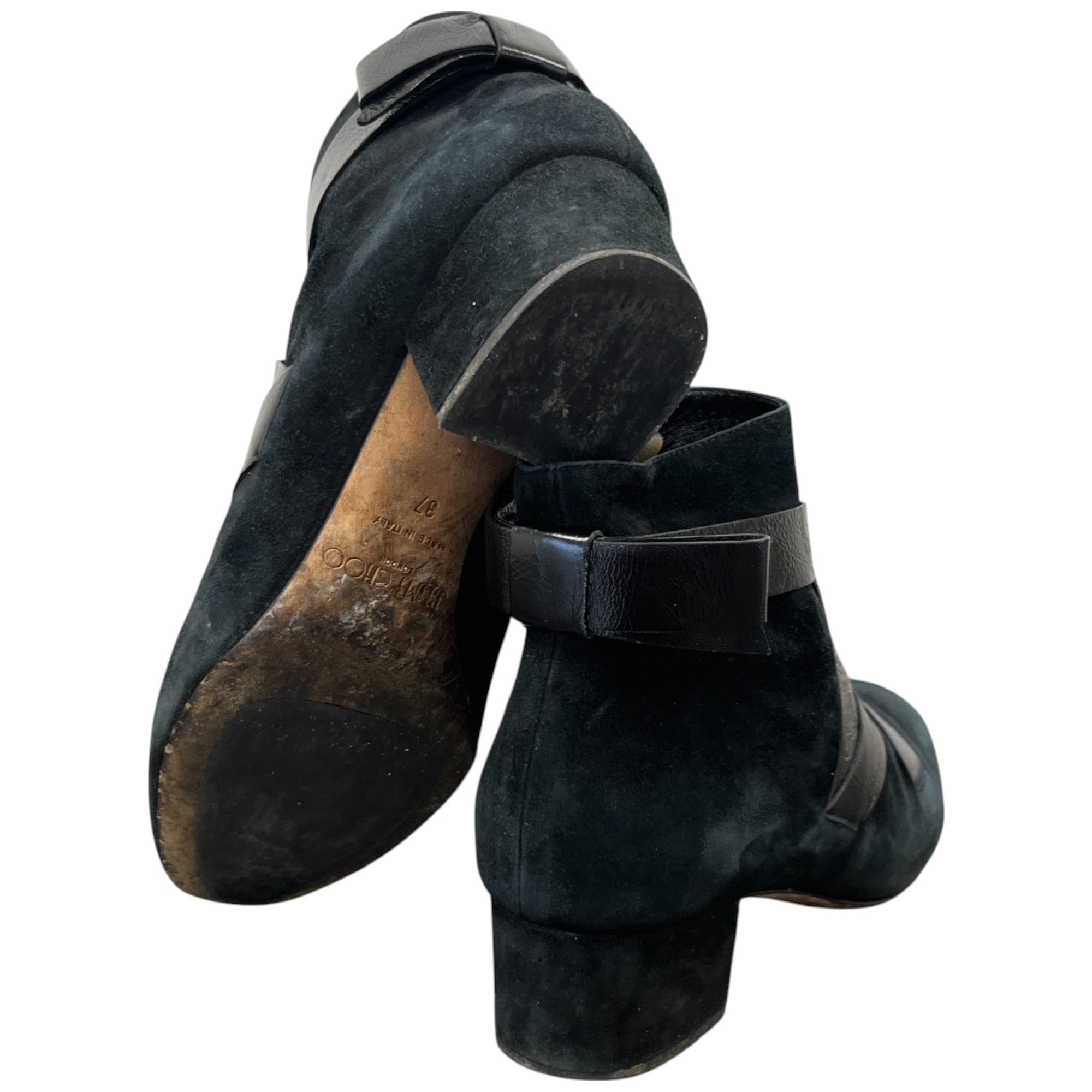 Women's Suede Ankle Boots Black Size EU 37 / UK 4