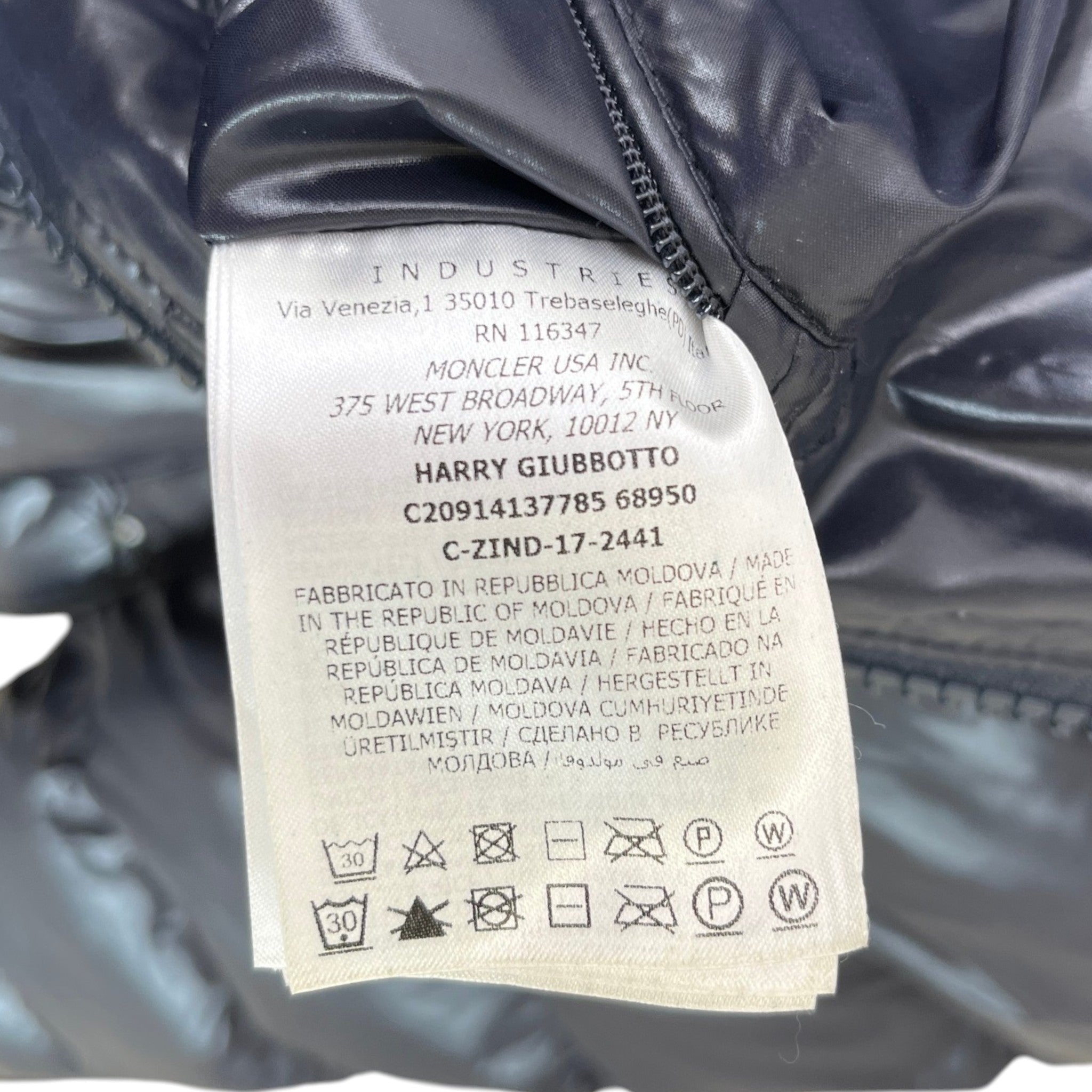 Men's Harry Down Jacket Navy Size 2 / M