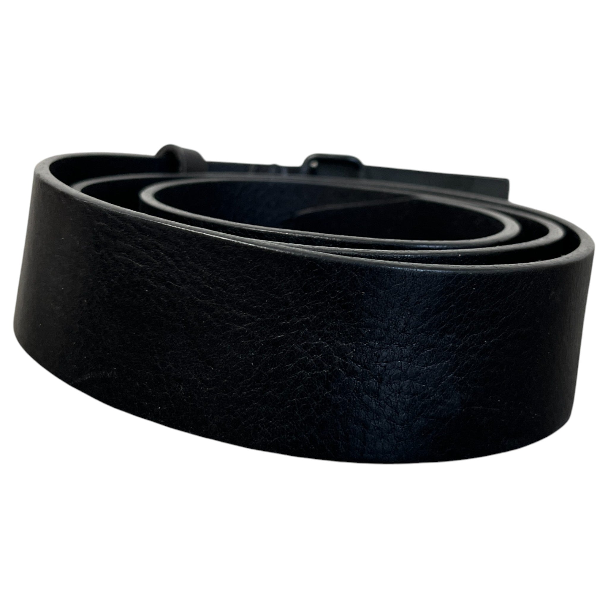 Men's Logo Print Belt Black Size Waist 32"