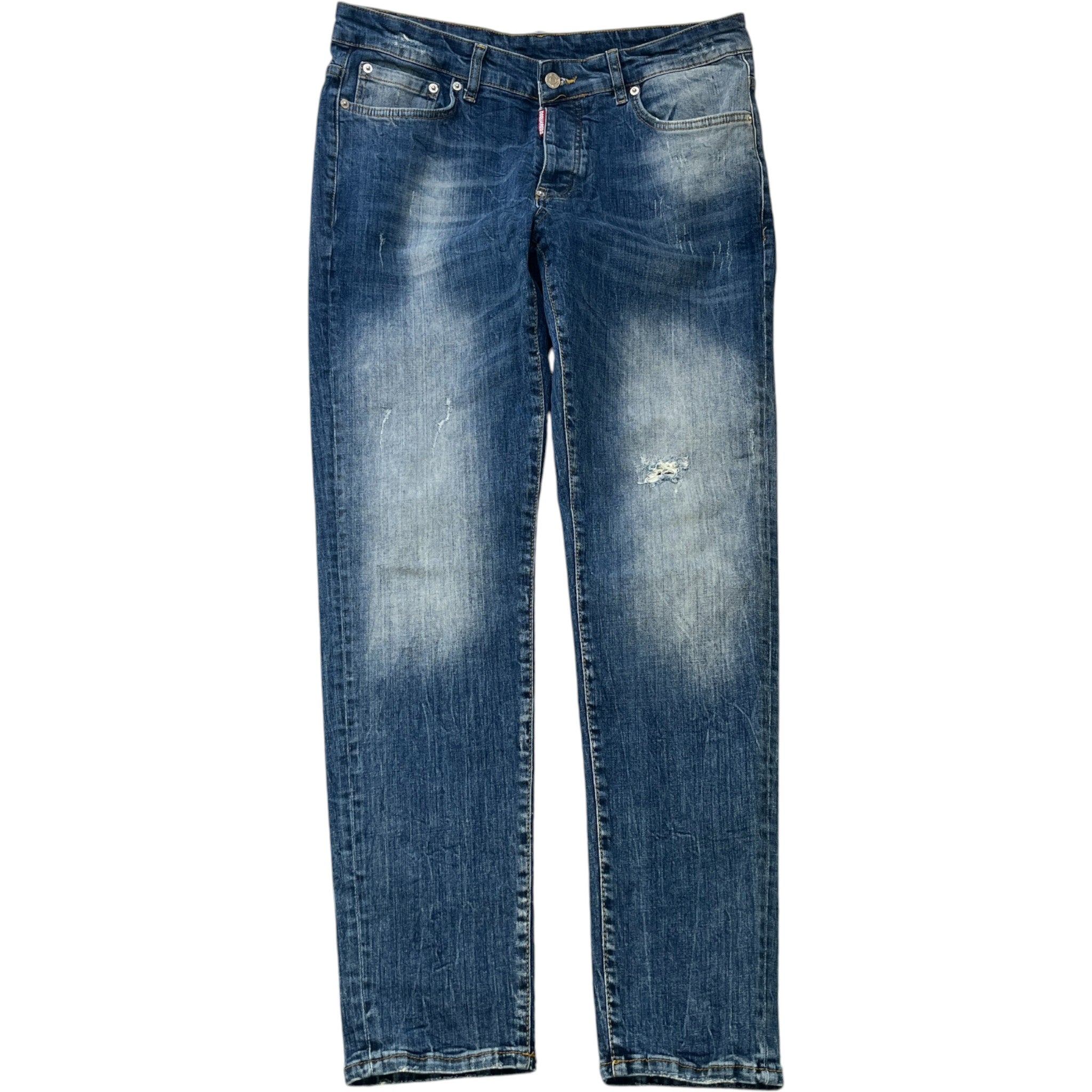 Men's Cool Guy Distressed Jeans Blue Size IT 52 / UK 36