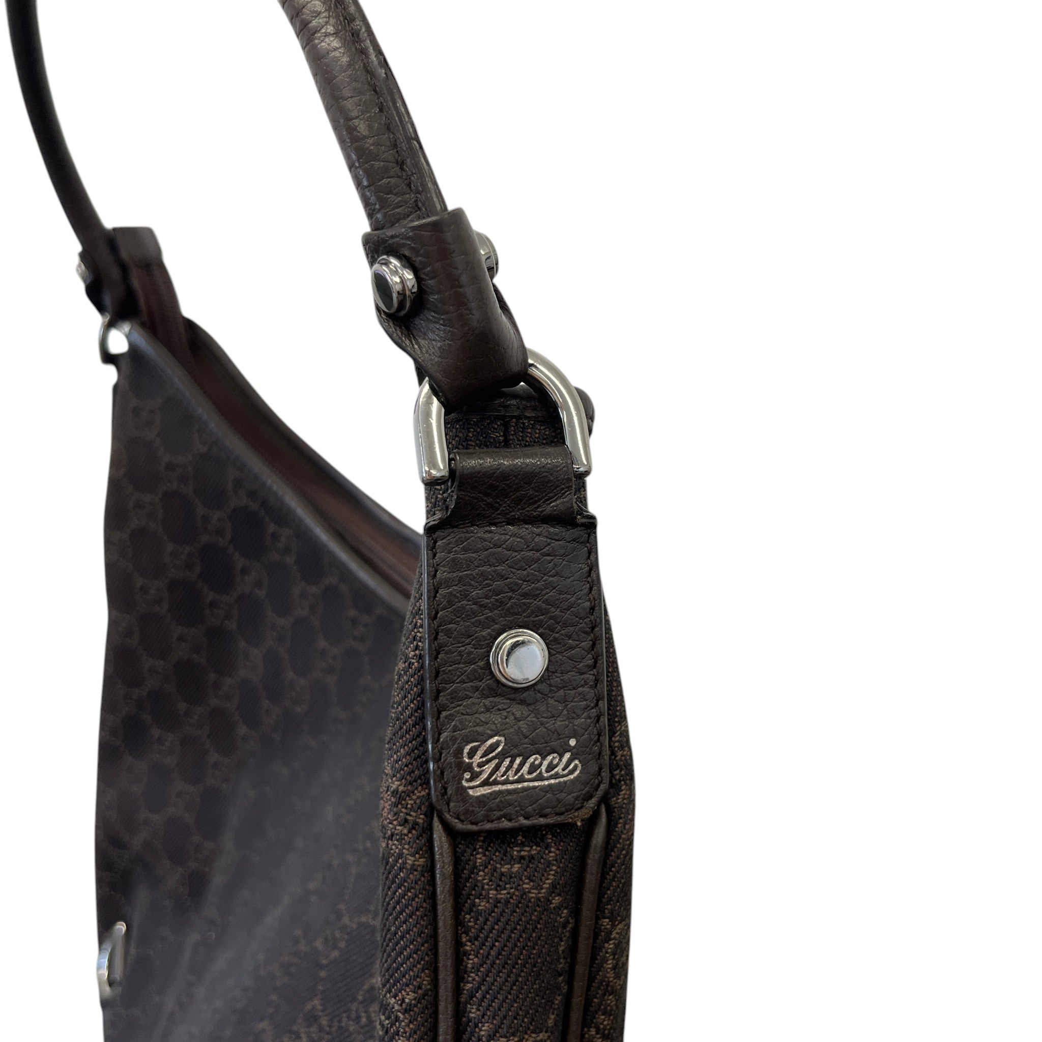 Women's Gg Canvas Abbey D-Ring Hobo Bag Brown