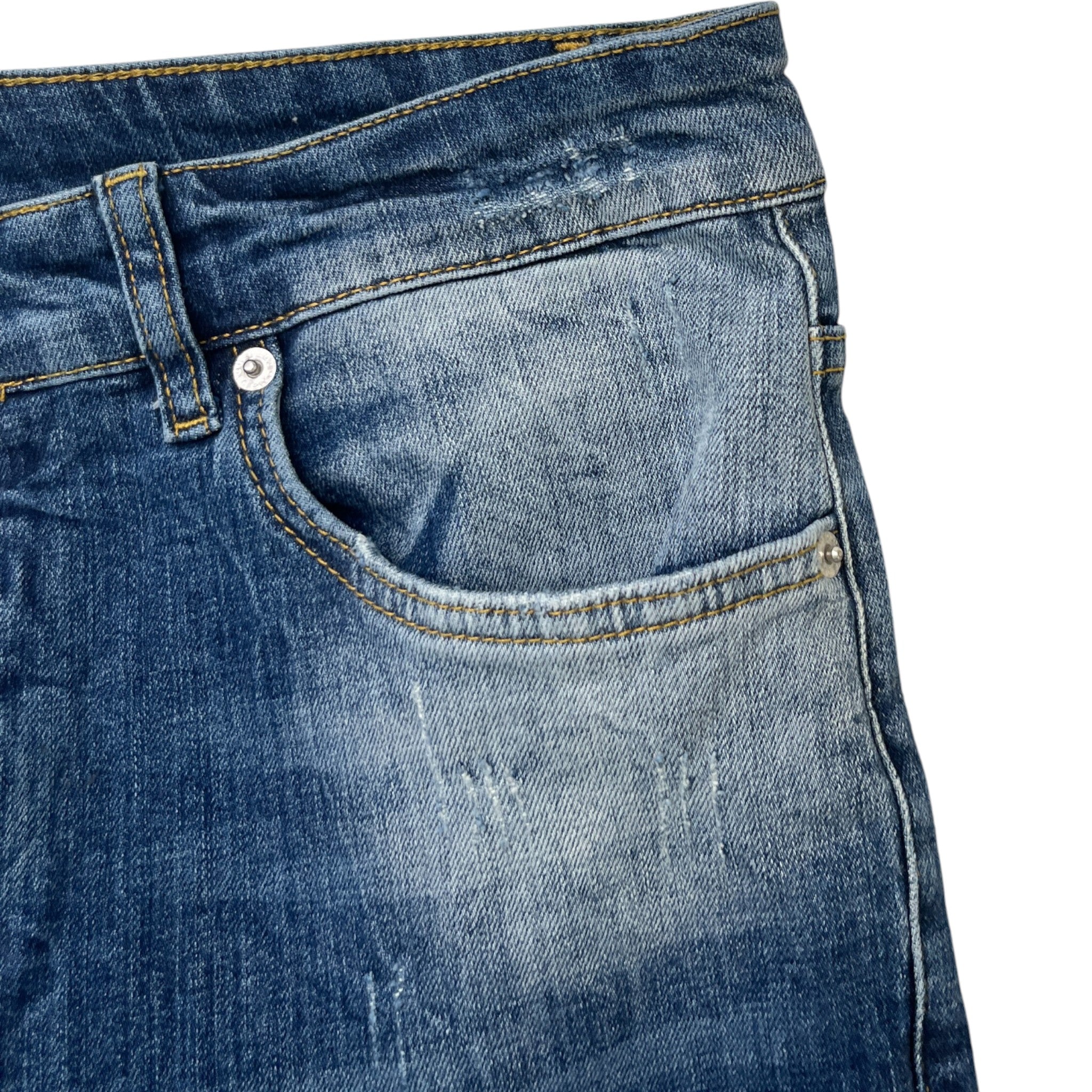 Men's Cool Guy Distressed Jeans Blue Size IT 52 / UK 36