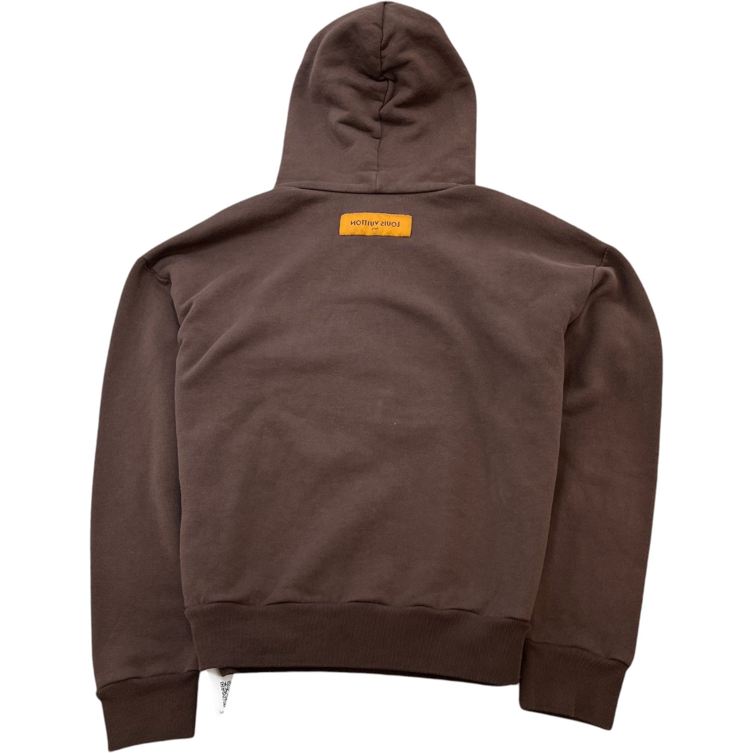 Men's Graphic Bee Patched Hoodie Brown Size S
