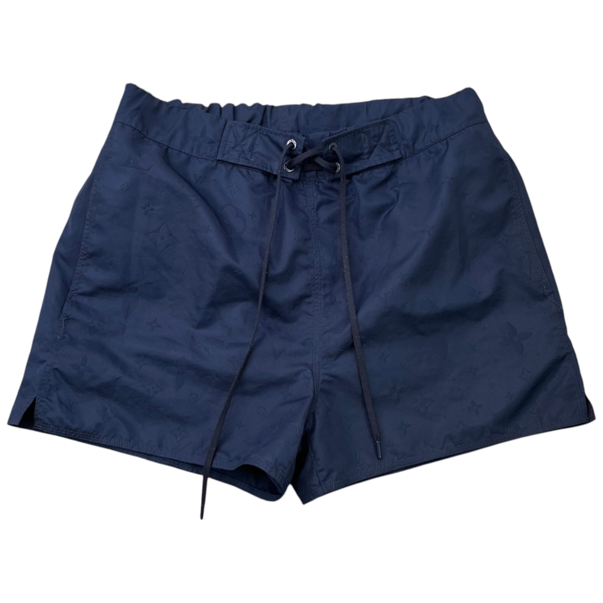 Men's 3D Pocket Monogram Swim Shorts Navy Size L