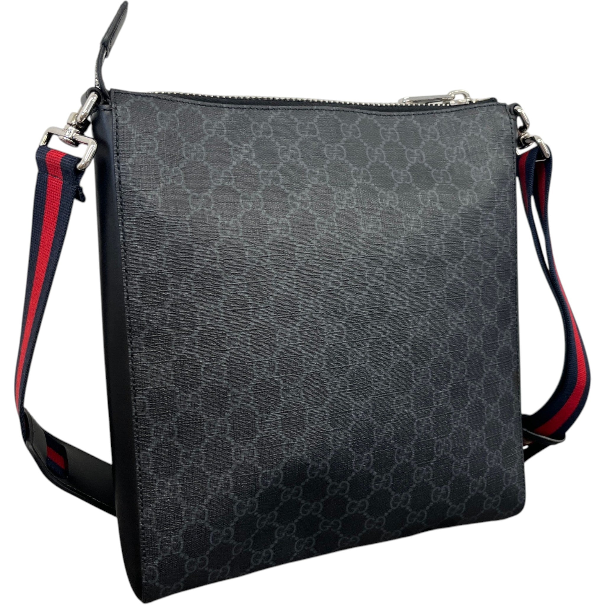 Men's Gg Supreme Messenger Bag Black