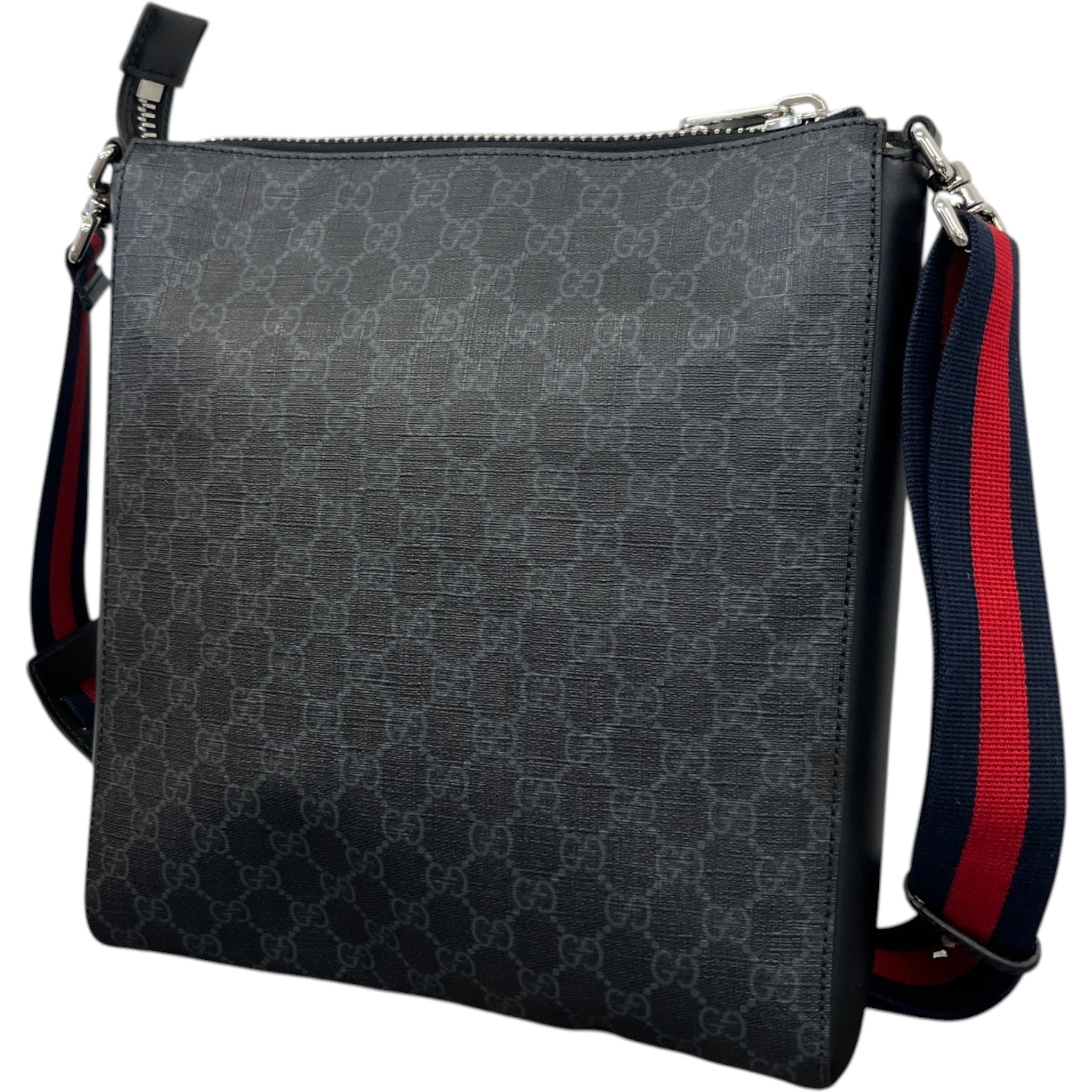 Men's Gg Supreme Messenger Bag Black