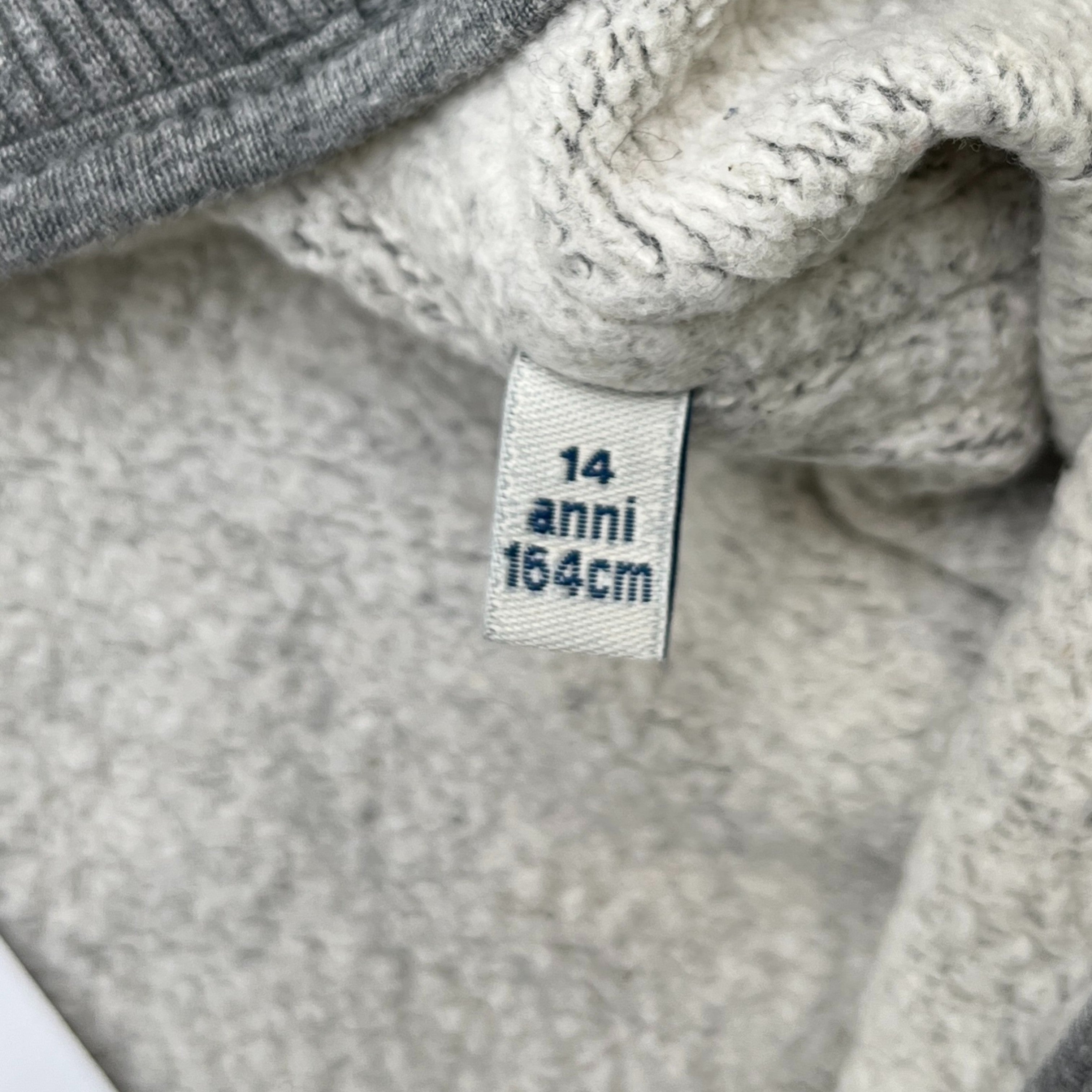 Men's Maglia Boys Age 14 Track Jacket Grey Size XXS