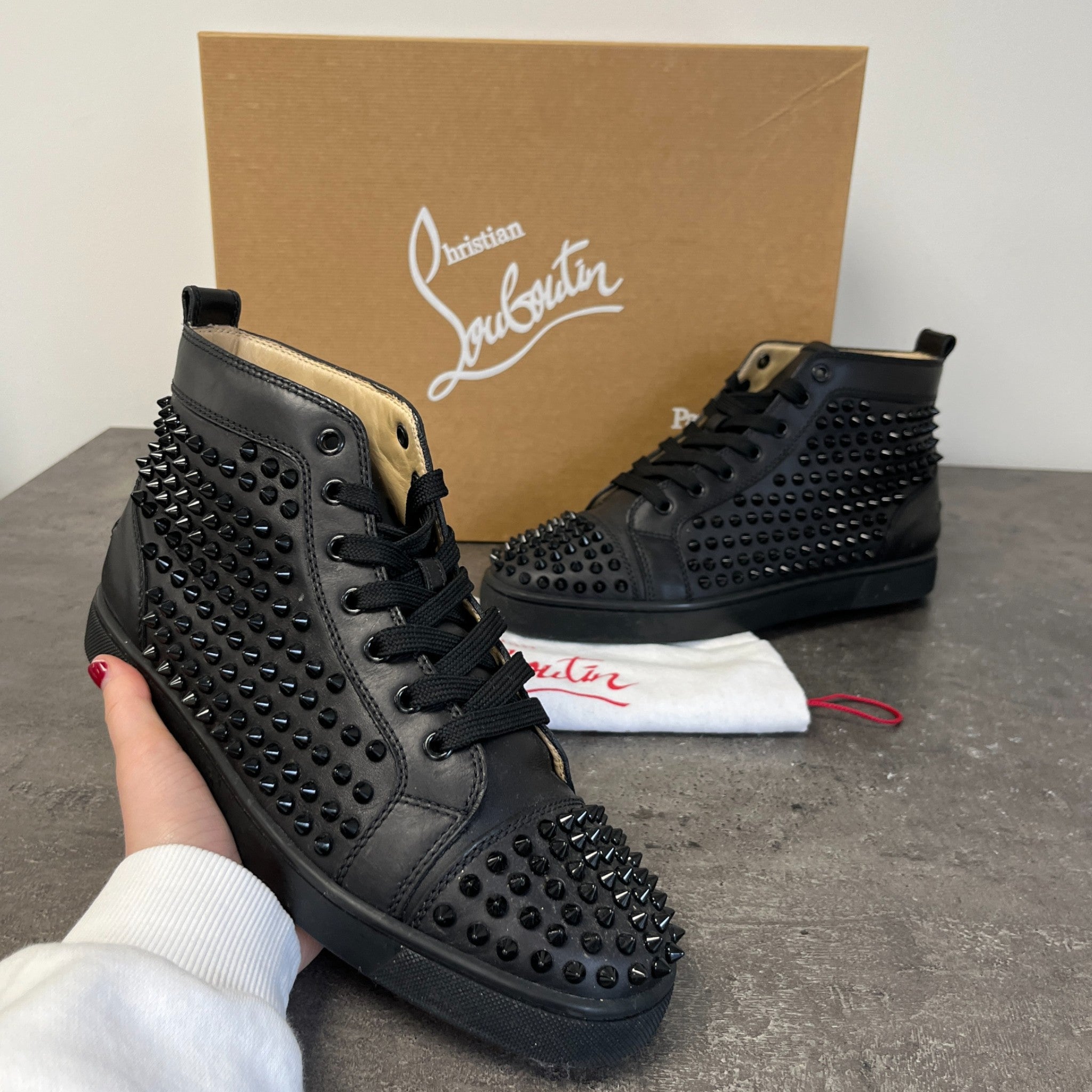 Men's Spikes High Trainers Black Size EU 40 / UK 6