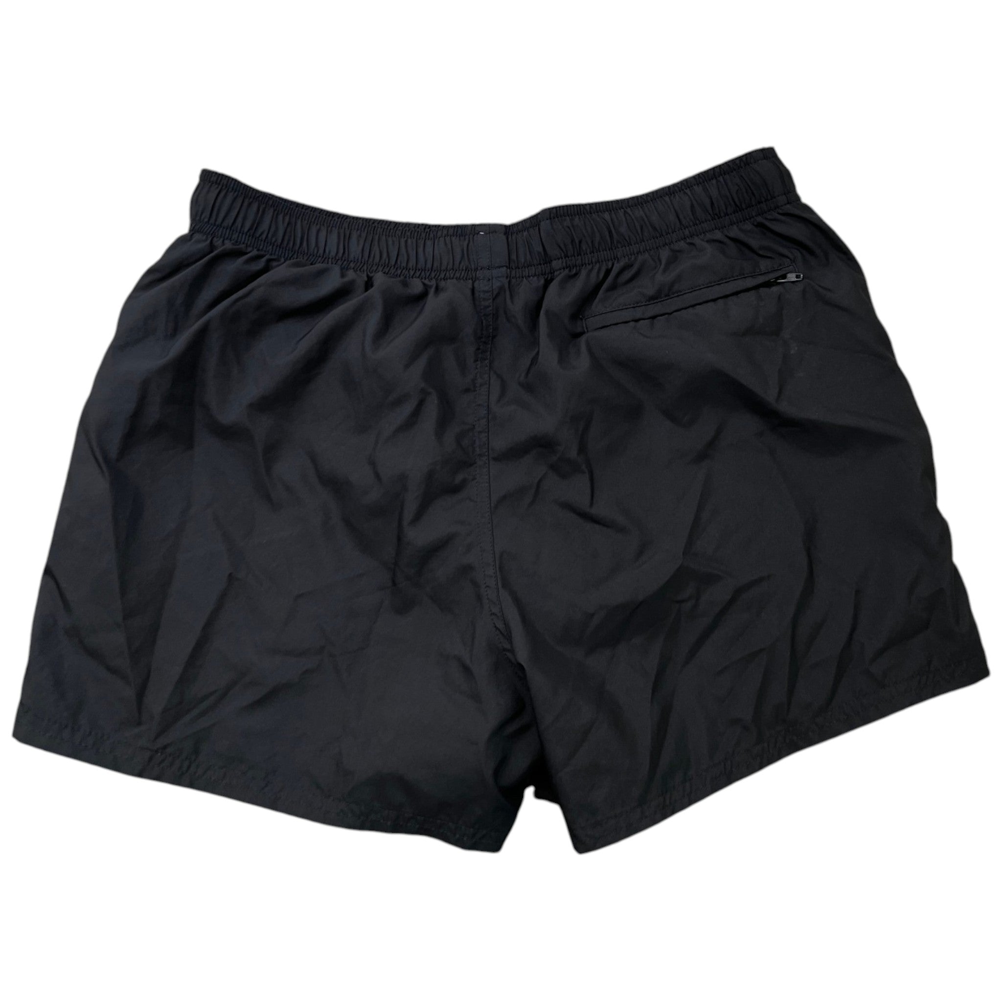 Men's Logo Print Swim Shorts Black Size XL