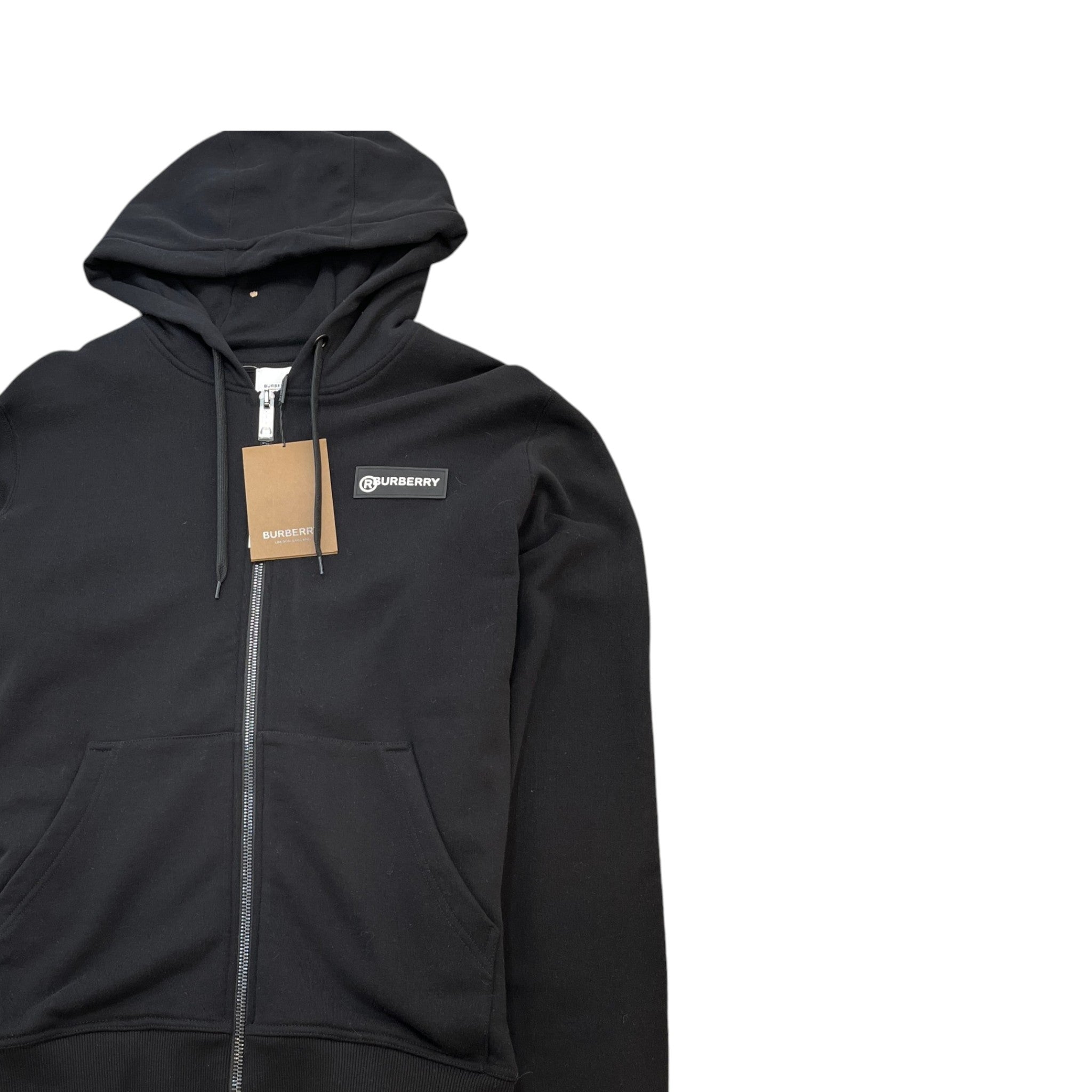 Men's Tape Logo Hoodie Black Size L