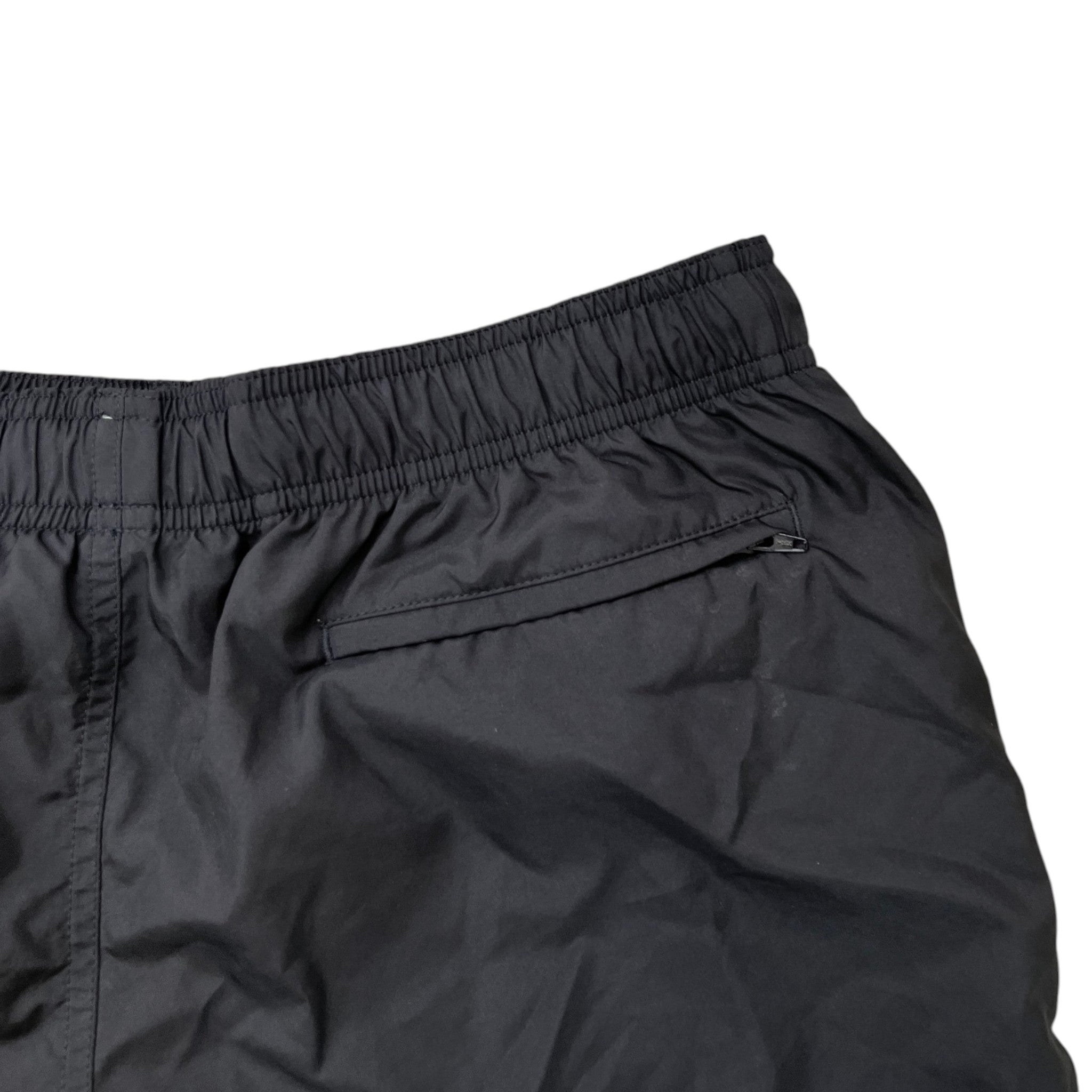 Men's Logo Print Swim Shorts Black Size XL