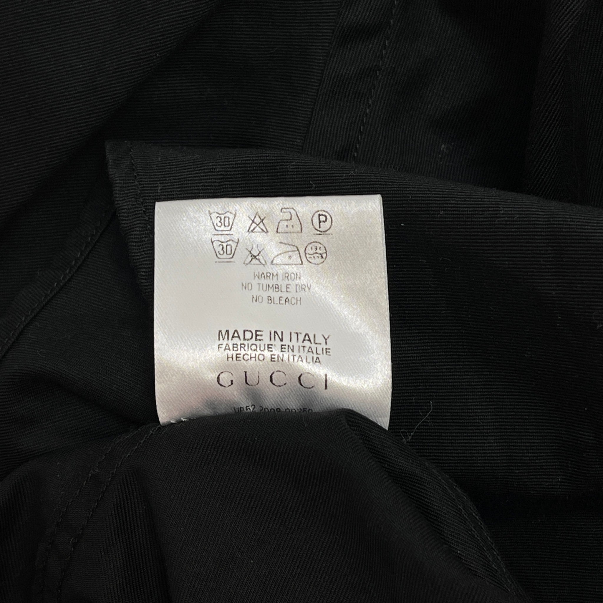 Men's Embroidered Logo Long Sleeve Shirt Black Size L