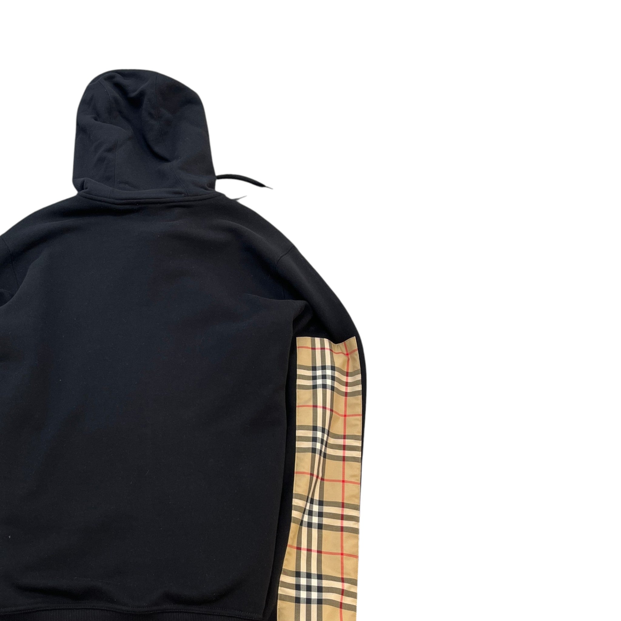 Men's Tape Logo Hoodie Black Size L