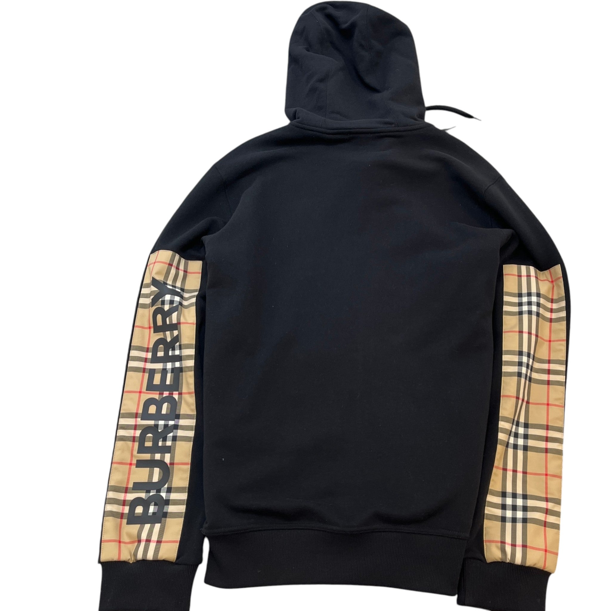 Men's Tape Logo Hoodie Black Size L