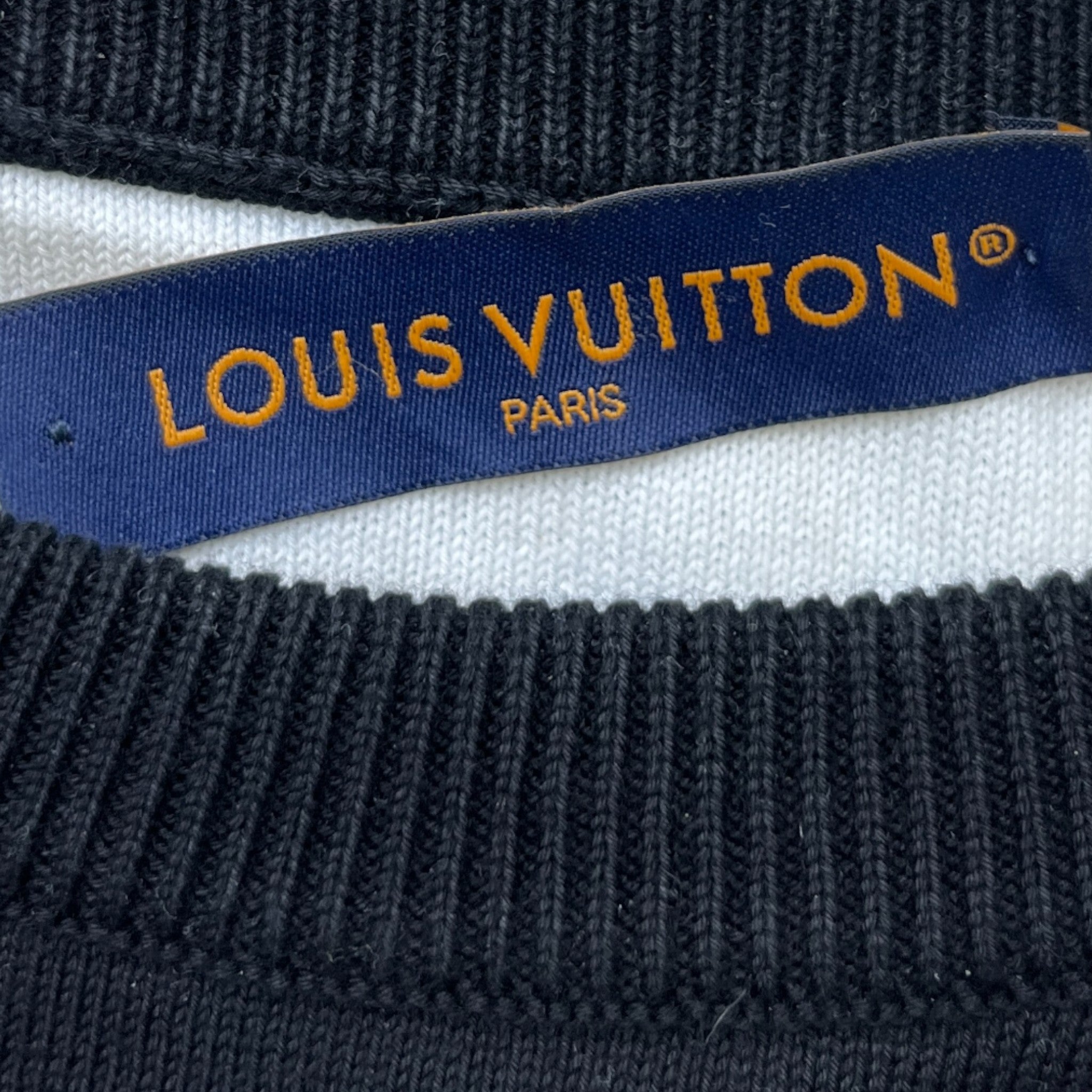 Men's Gradient Monogram Jumper Black Size M