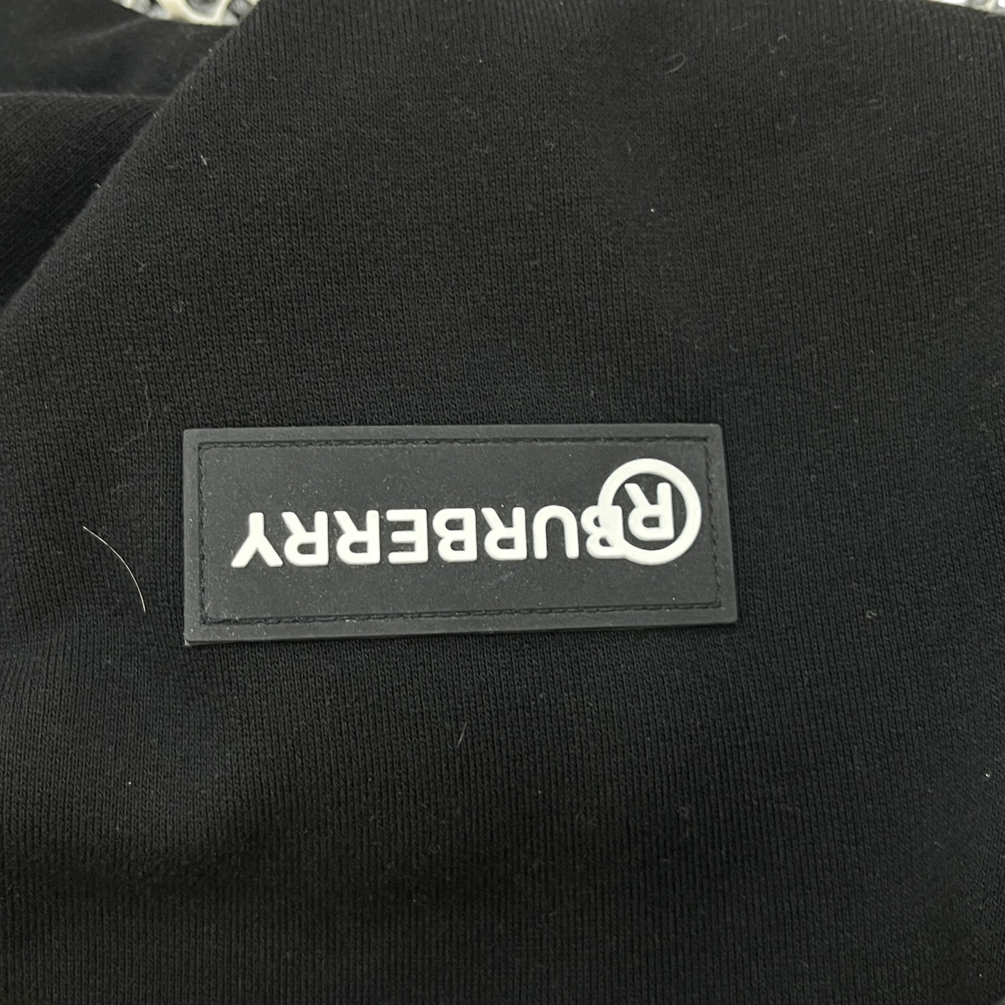 Men's Tape Logo Hoodie Black Size L
