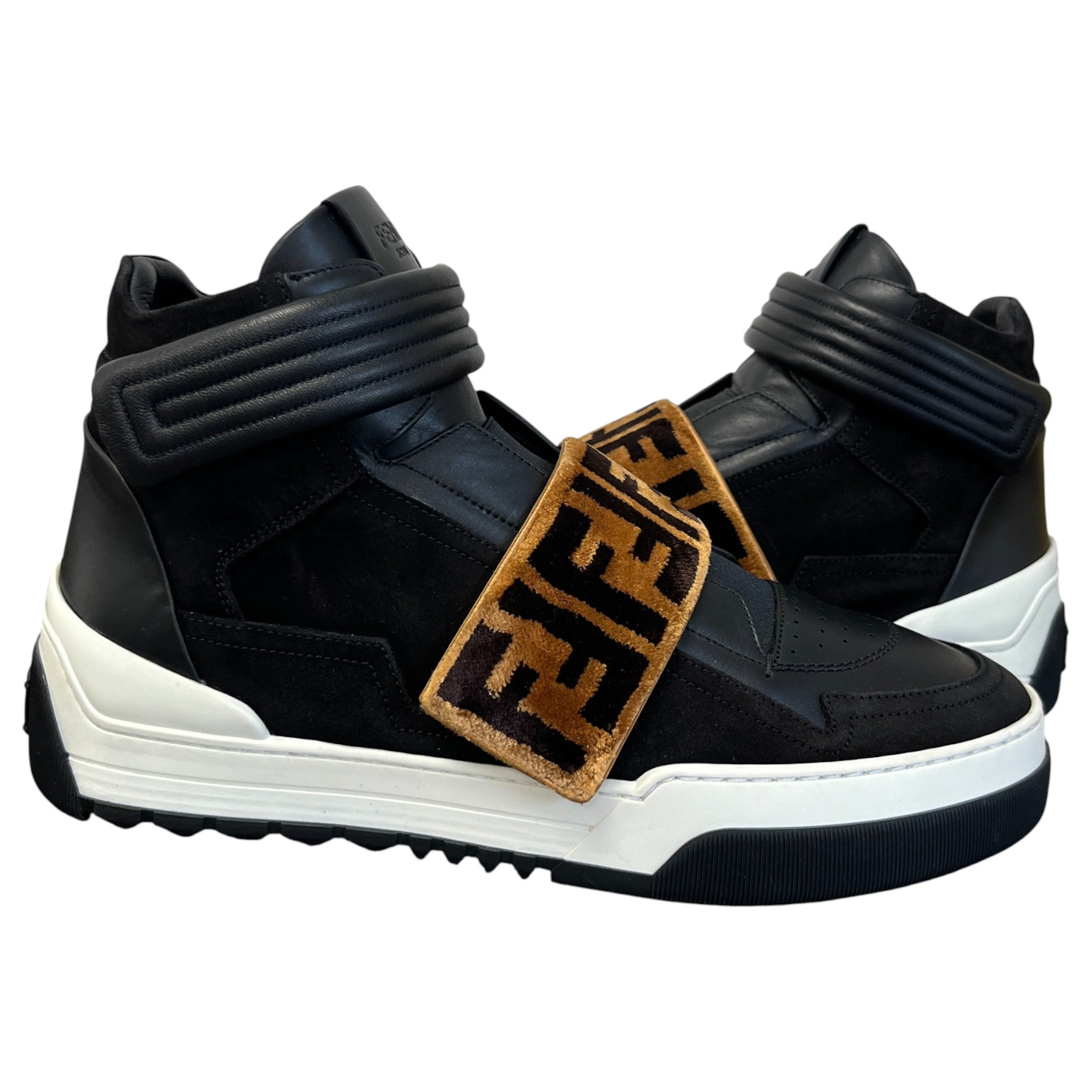 Men's Ff Strap High Trainers Black Size EU 42 / UK 8