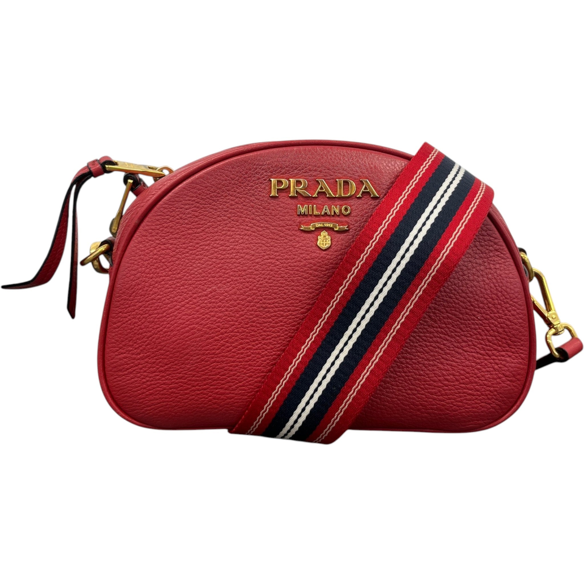 Women's Plaque Logo Crossbody Bag Red