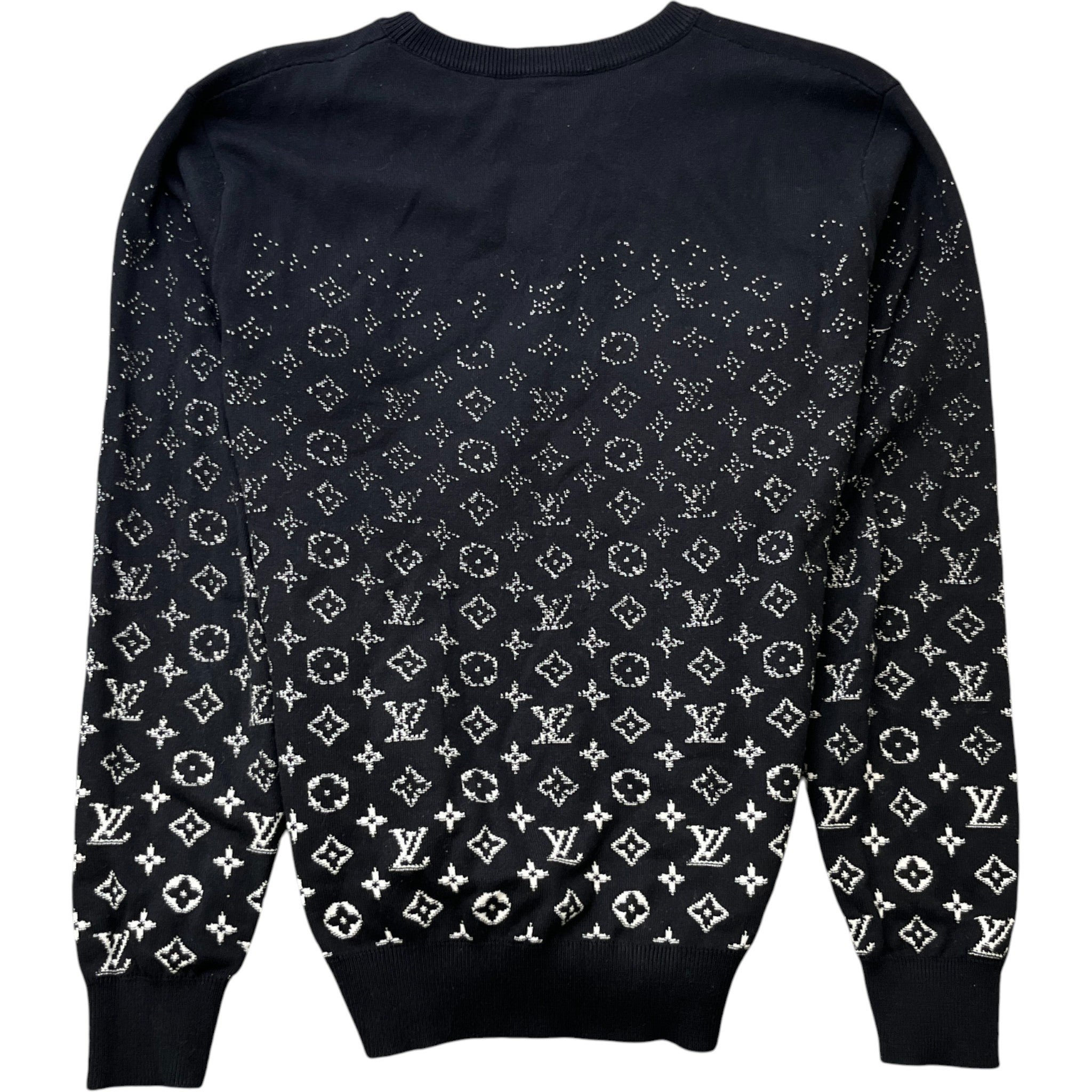 Men's Gradient Monogram Jumper Black Size M
