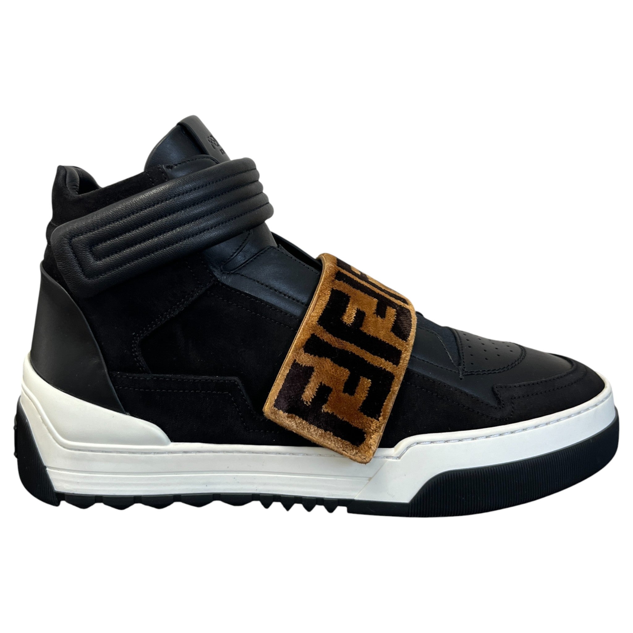 Men's Ff Strap High Trainers Black Size EU 42 / UK 8
