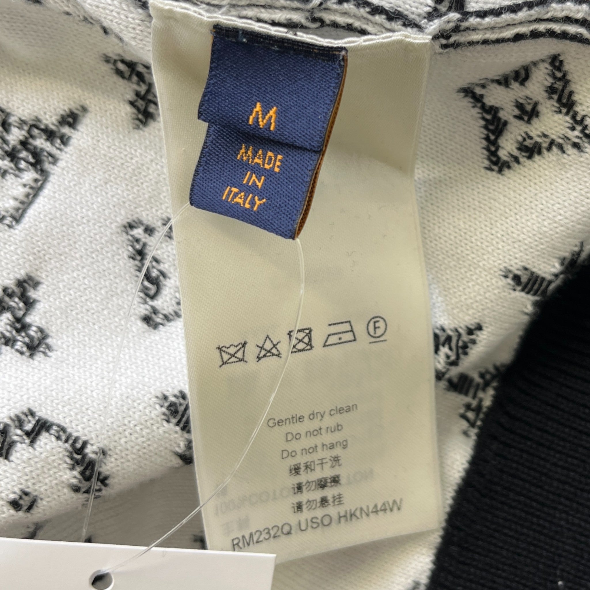 Men's Gradient Monogram Jumper Black Size M