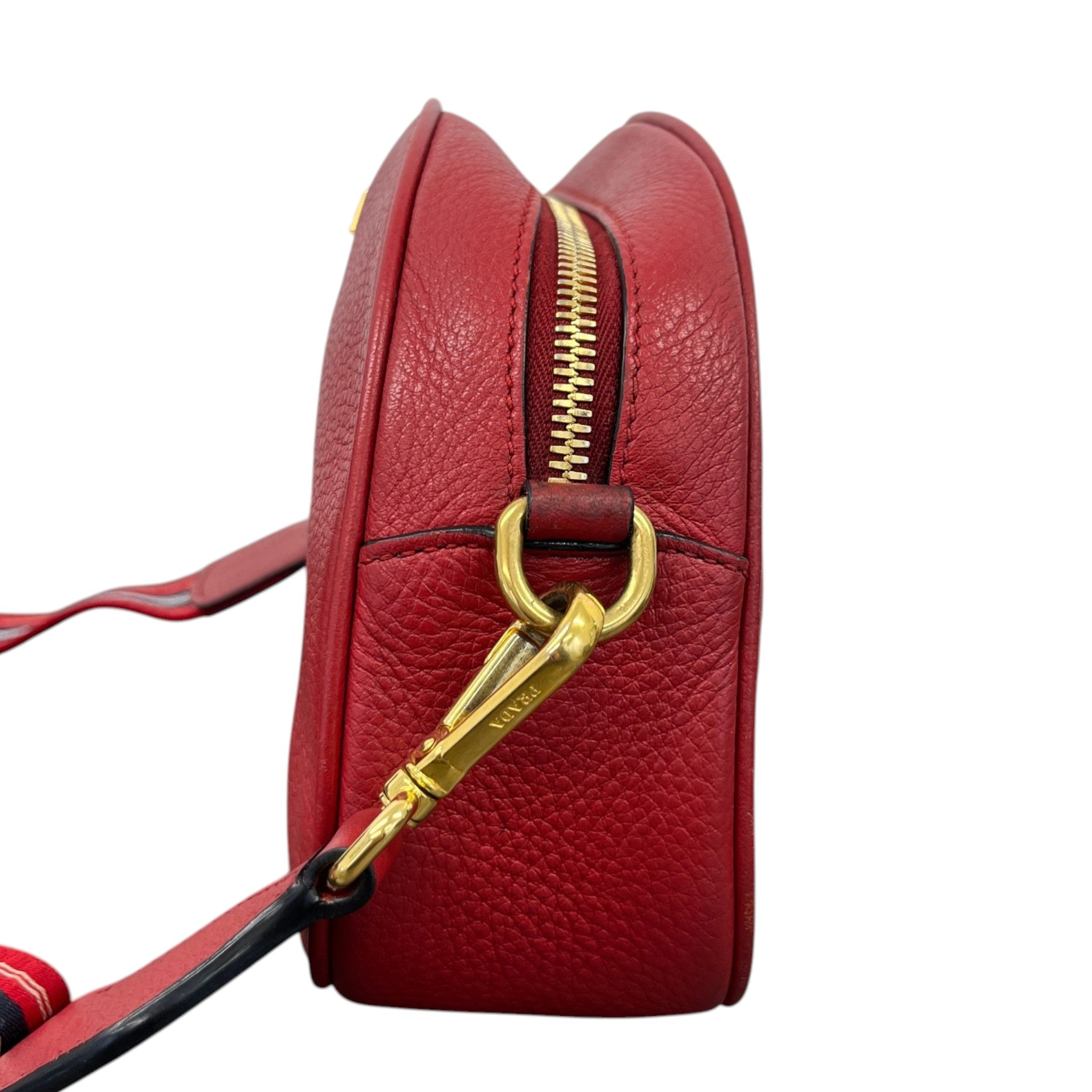 Women's Plaque Logo Crossbody Bag Red