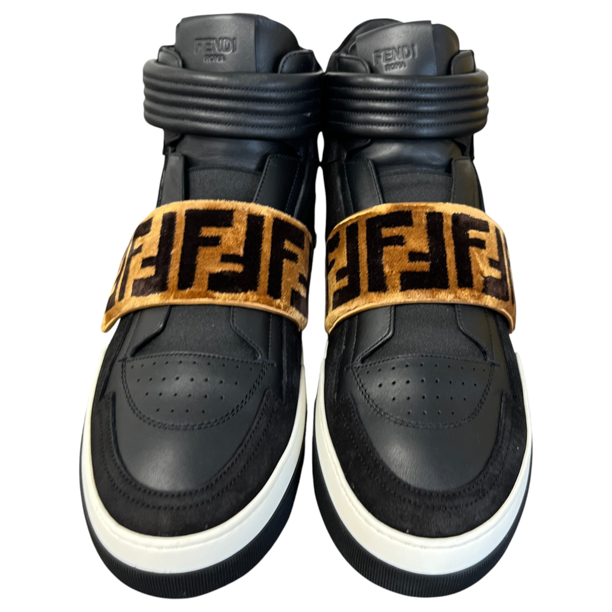 Men's Ff Strap High Trainers Black Size EU 42 / UK 8