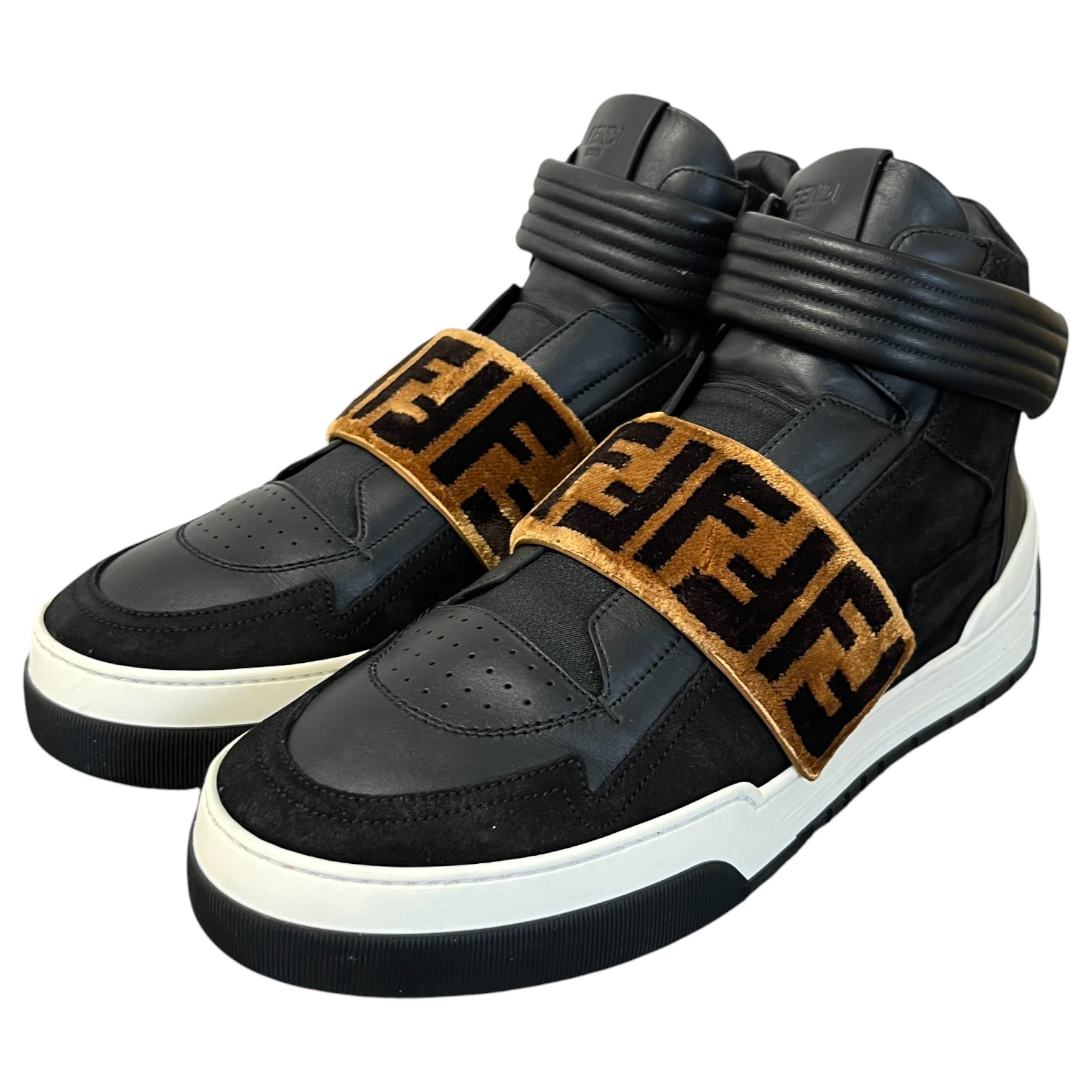 Men's Ff Strap High Trainers Black Size EU 42 / UK 8