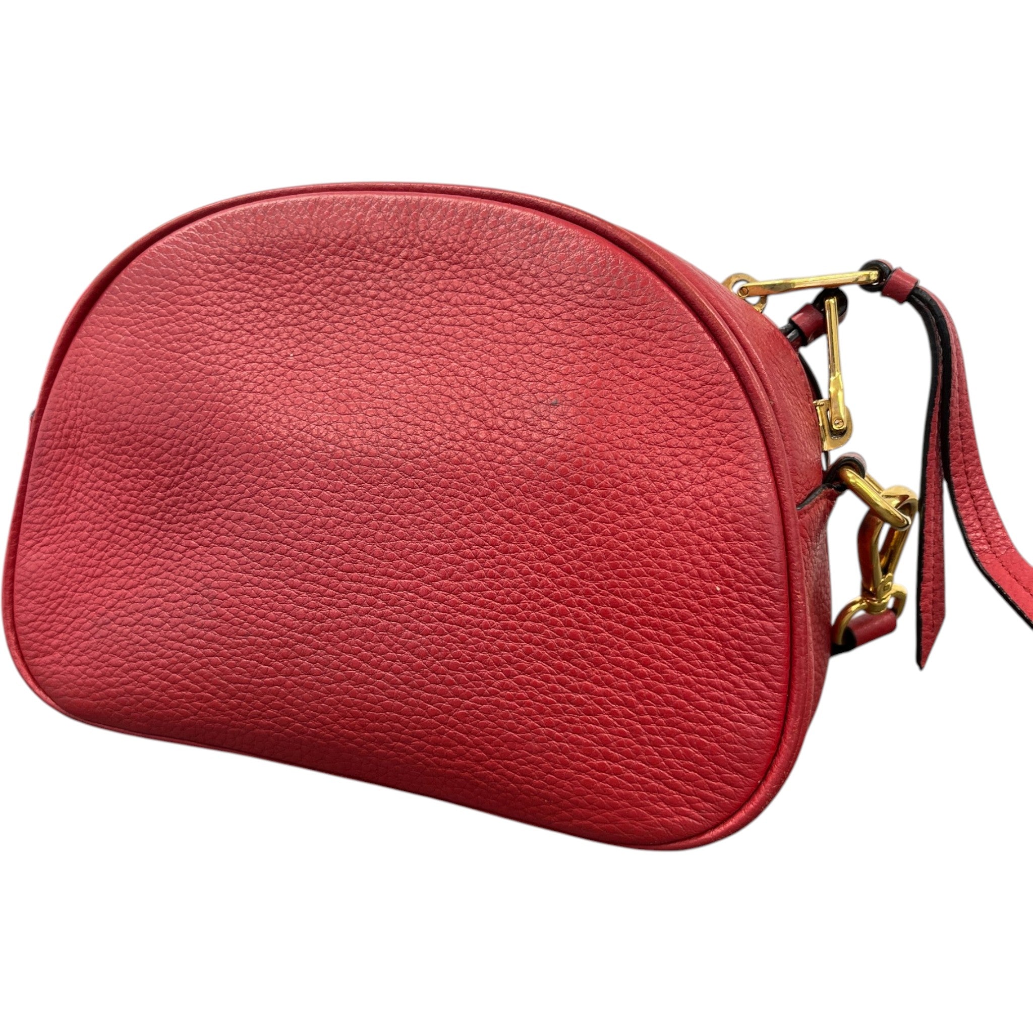 Women's Plaque Logo Crossbody Bag Red