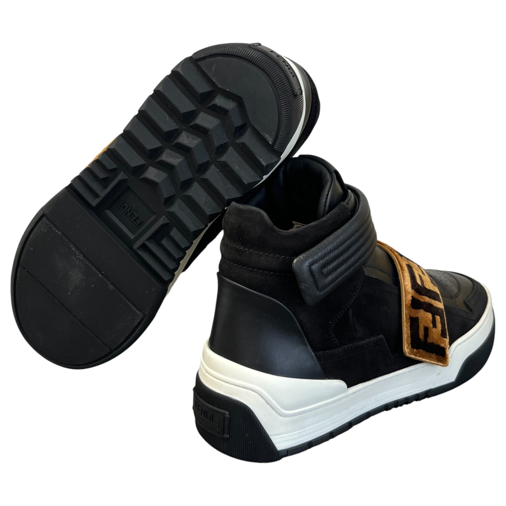 Men's Ff Strap High Trainers Black Size EU 42 / UK 8