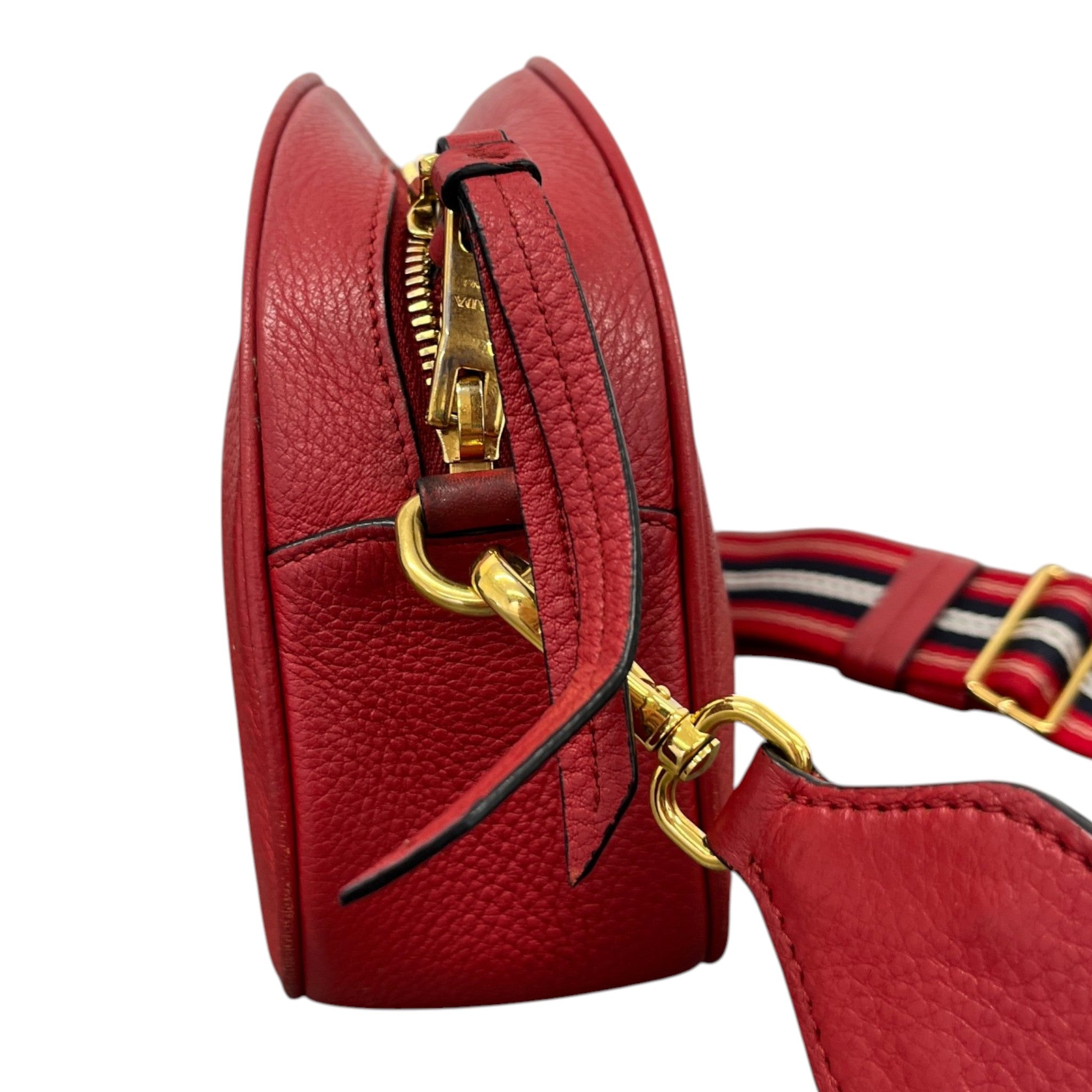 Women's Plaque Logo Crossbody Bag Red