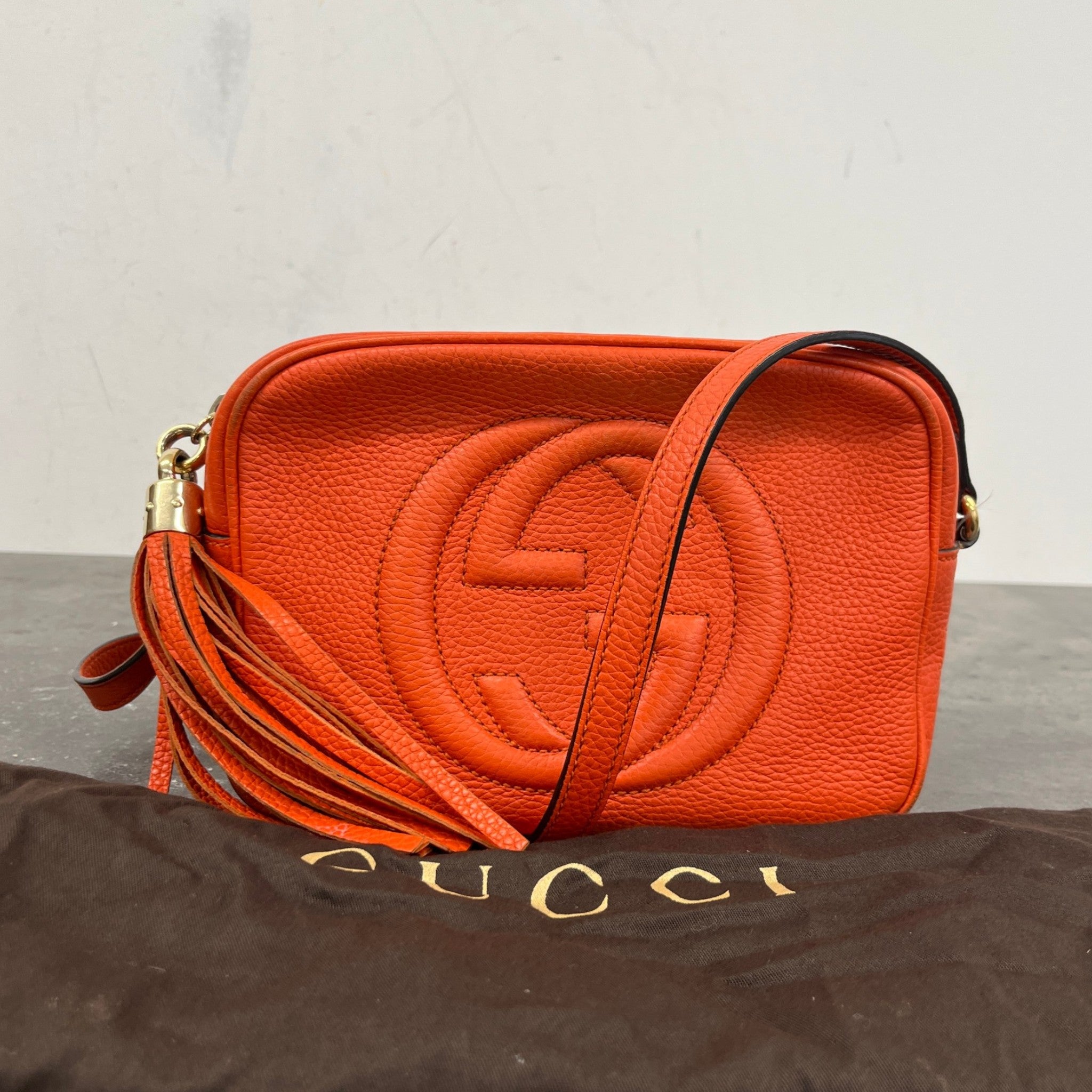 Women's Small Soho Disco Cross Body Bag Orange