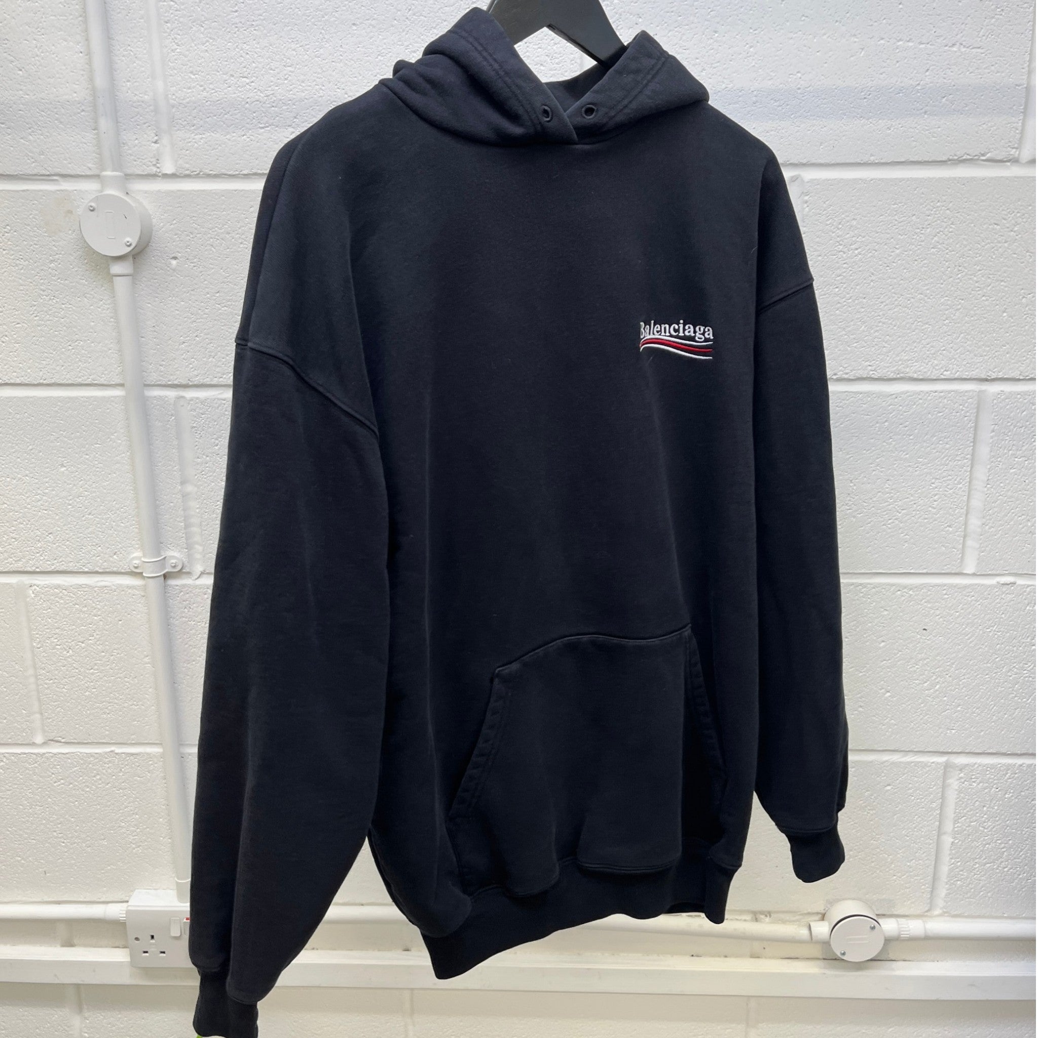 Women's Political Campaign Hoodie Black Size XS
