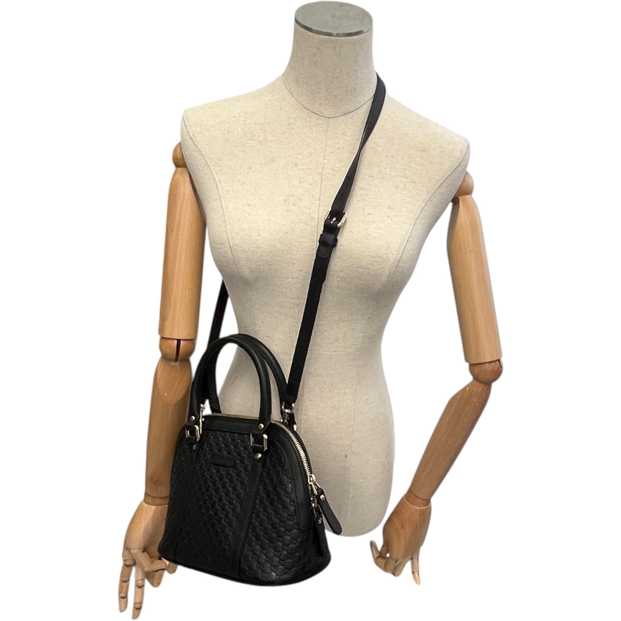 Women's Guccissima Dome Small Bag Black