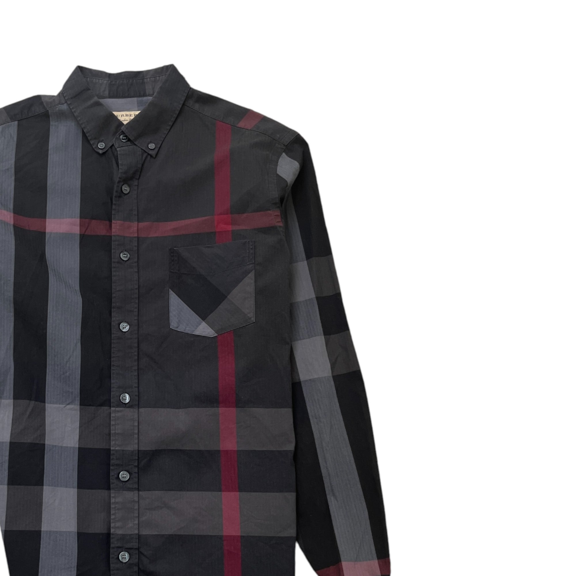 Men's Checkered Shirt Black Size M