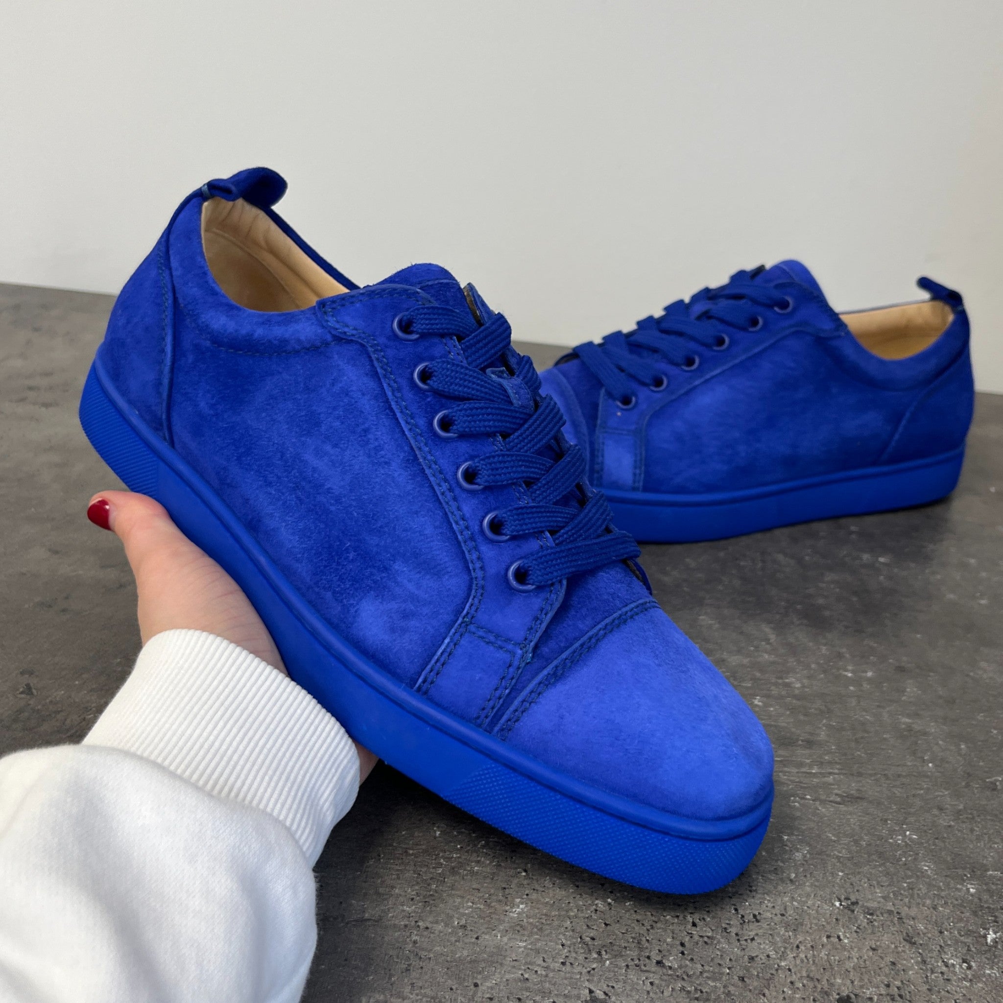 Men's Louis Junior Low Trainers Blue Size EU 41 / UK 7