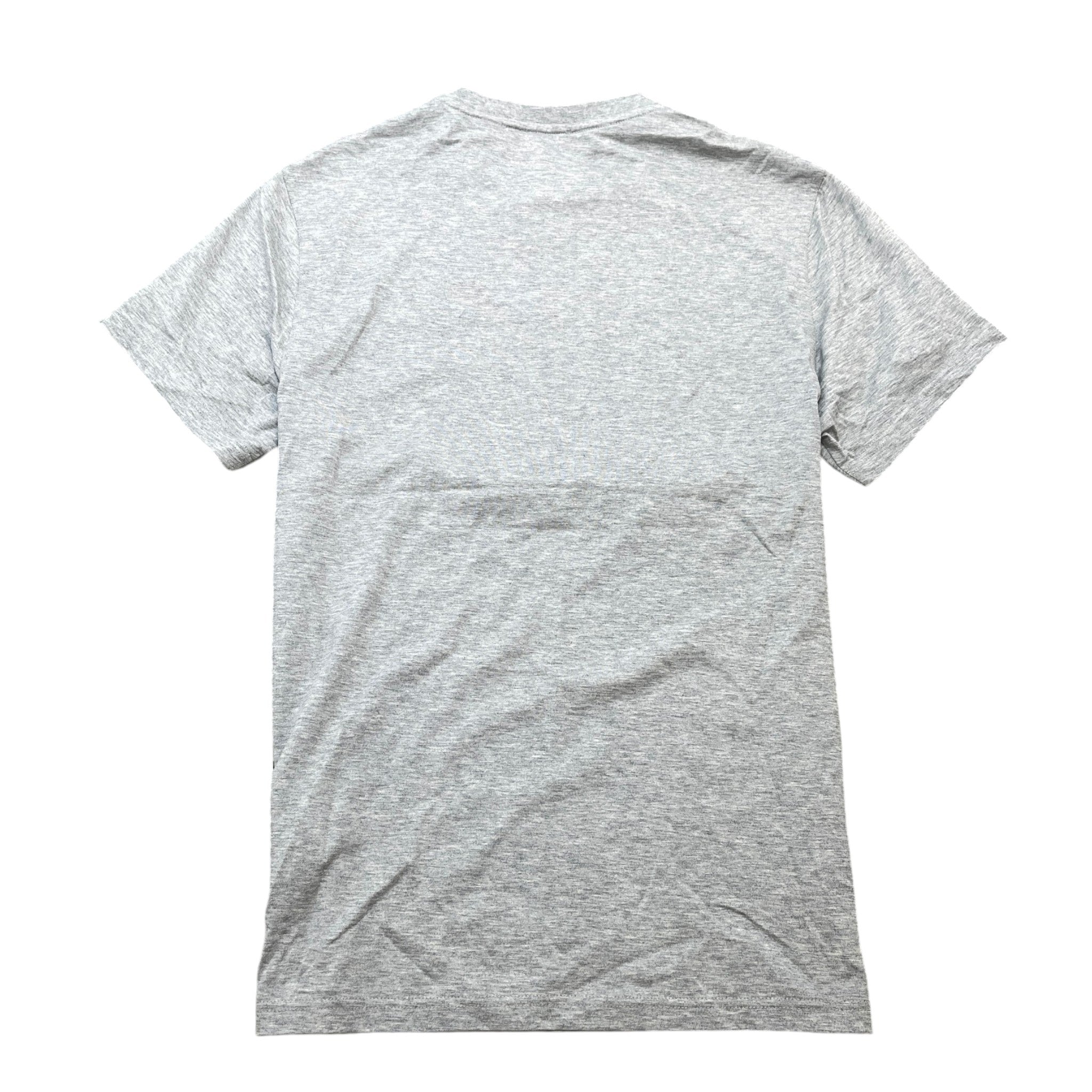Men's Embroidered Logo T-Shirt Grey Size S