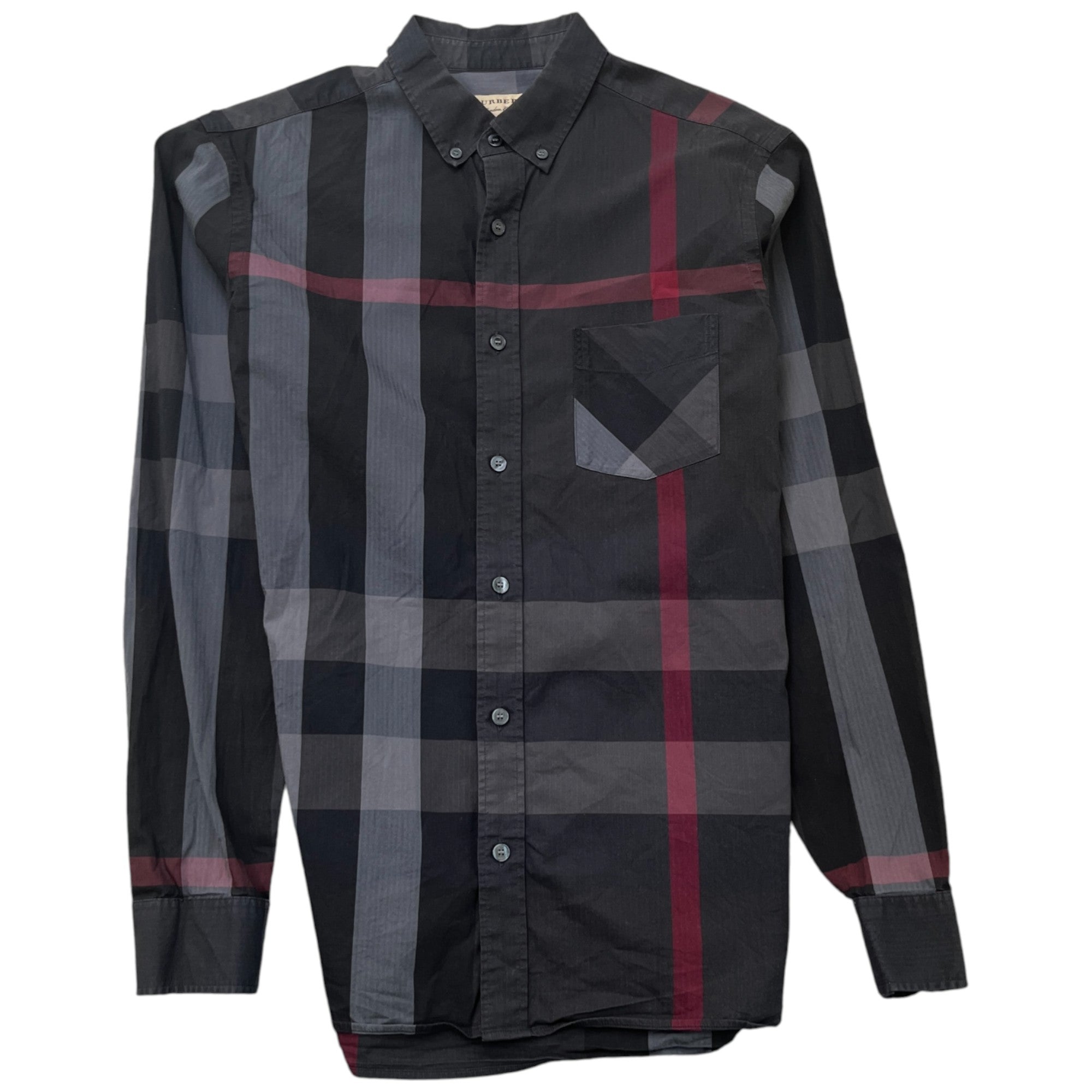 Men's Checkered Shirt Black Size M