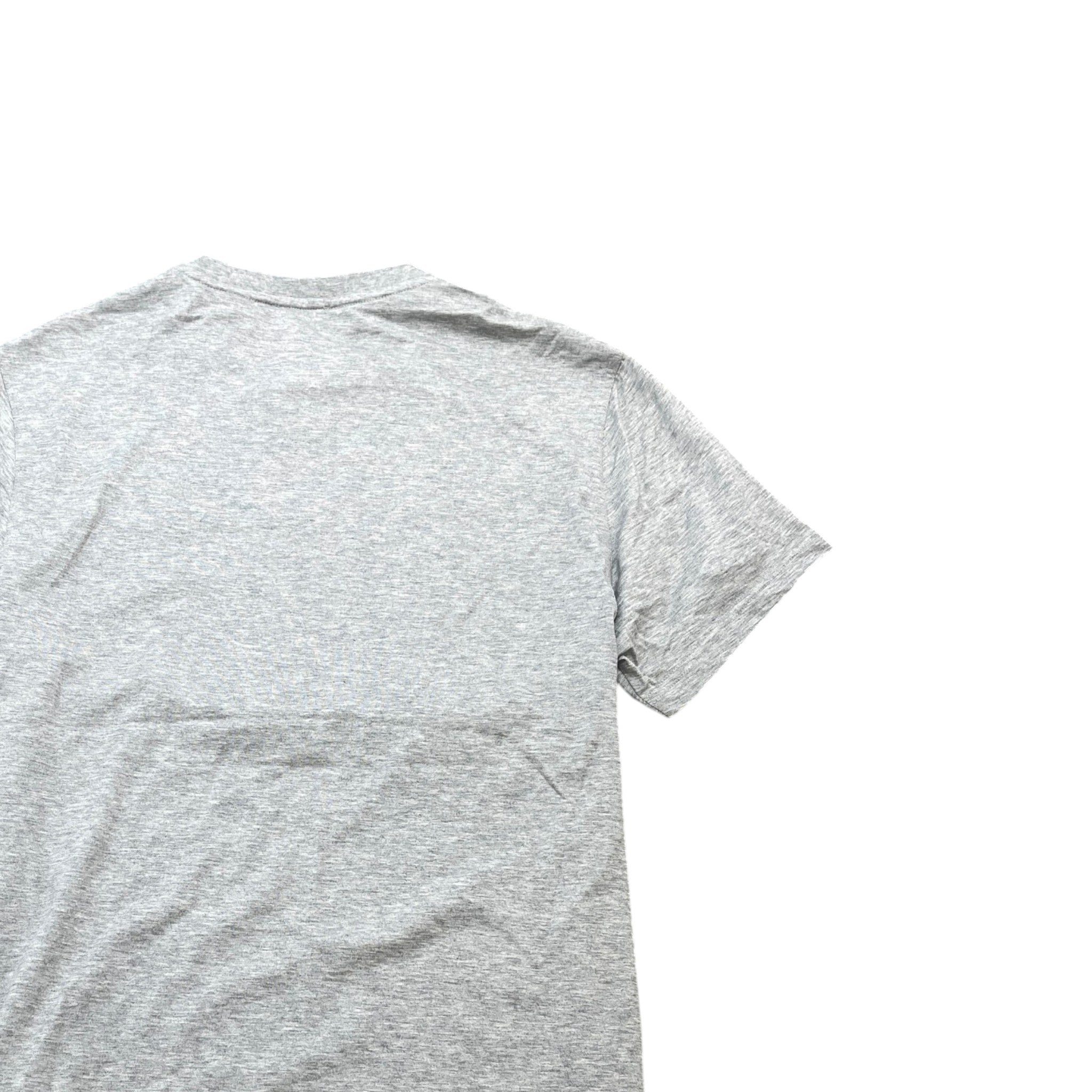 Men's Embroidered Logo T-Shirt Grey Size S