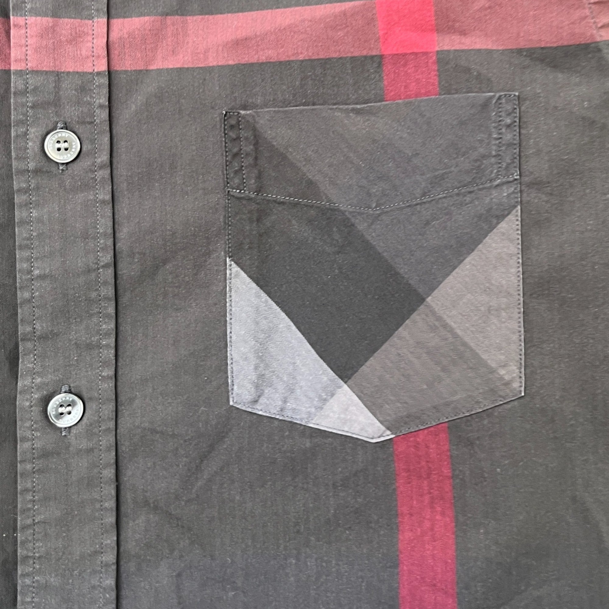 Men's Checkered Shirt Black Size M