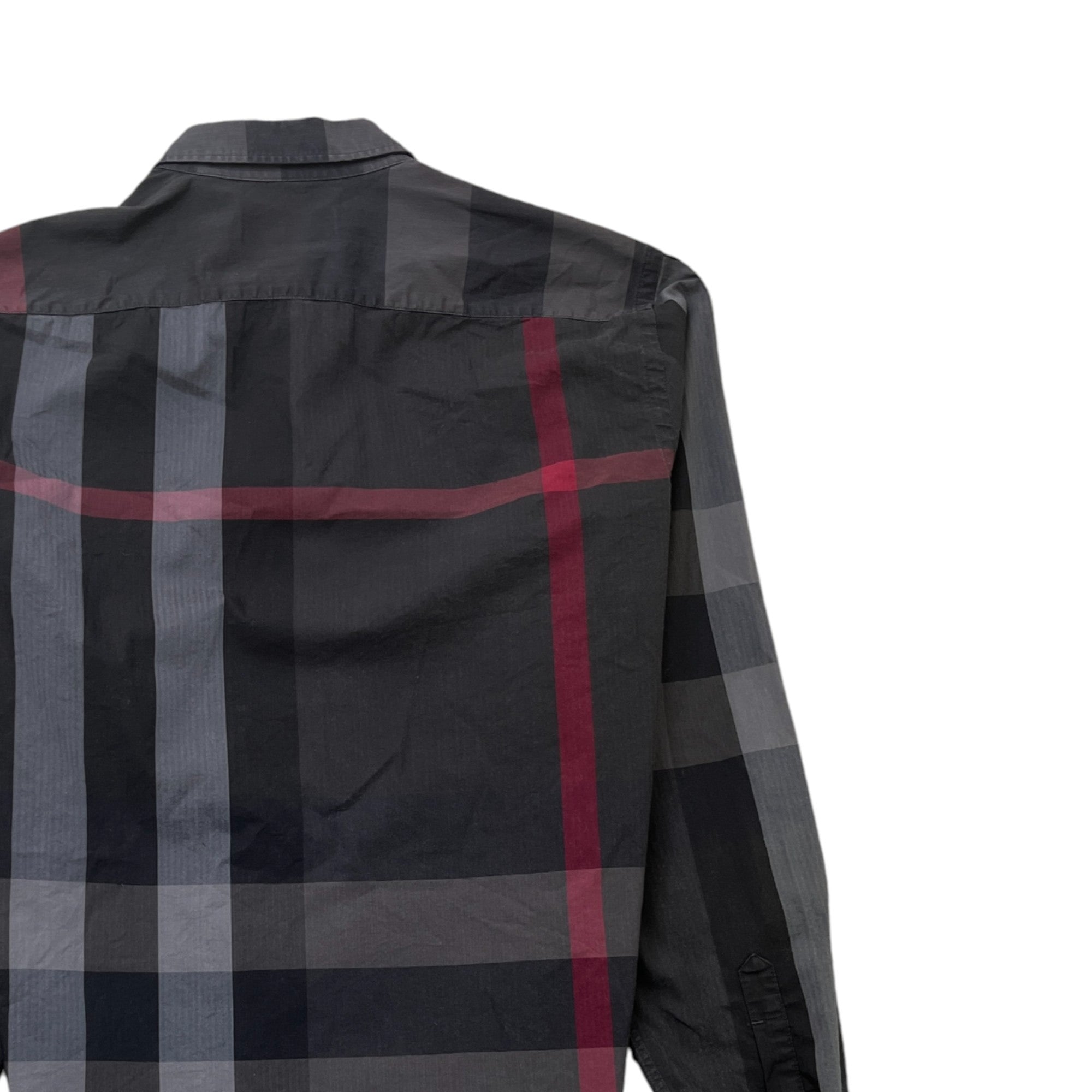 Men's Checkered Shirt Black Size M