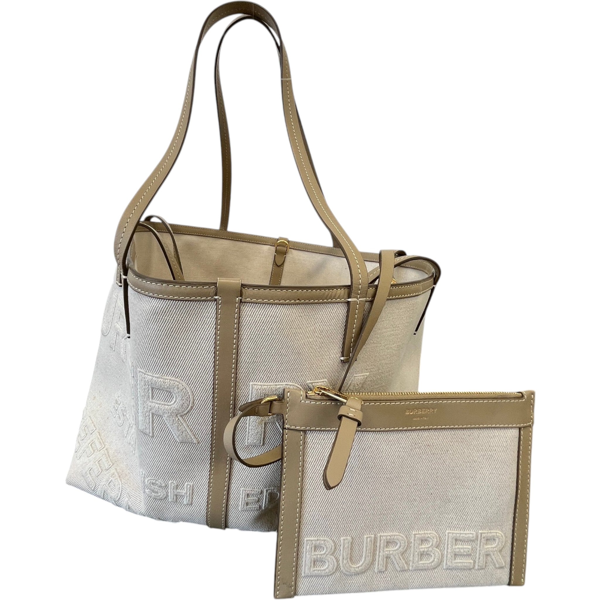 Women's Horseferry Linen Beach Tote Bag Beige