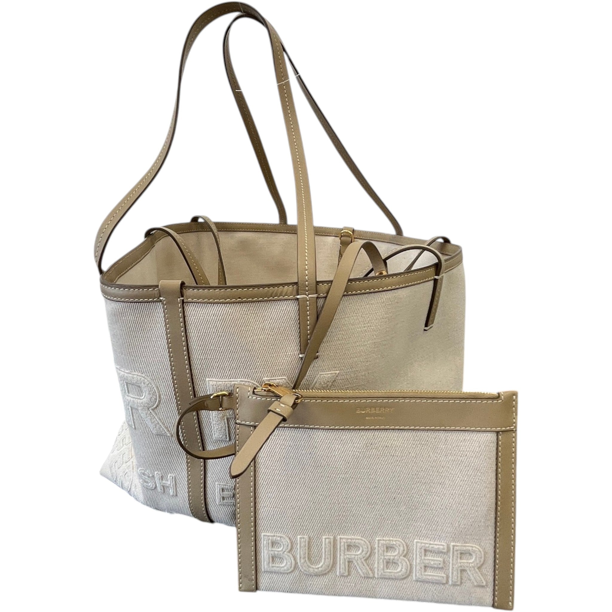 Women's Horseferry Linen Beach Tote Bag Beige