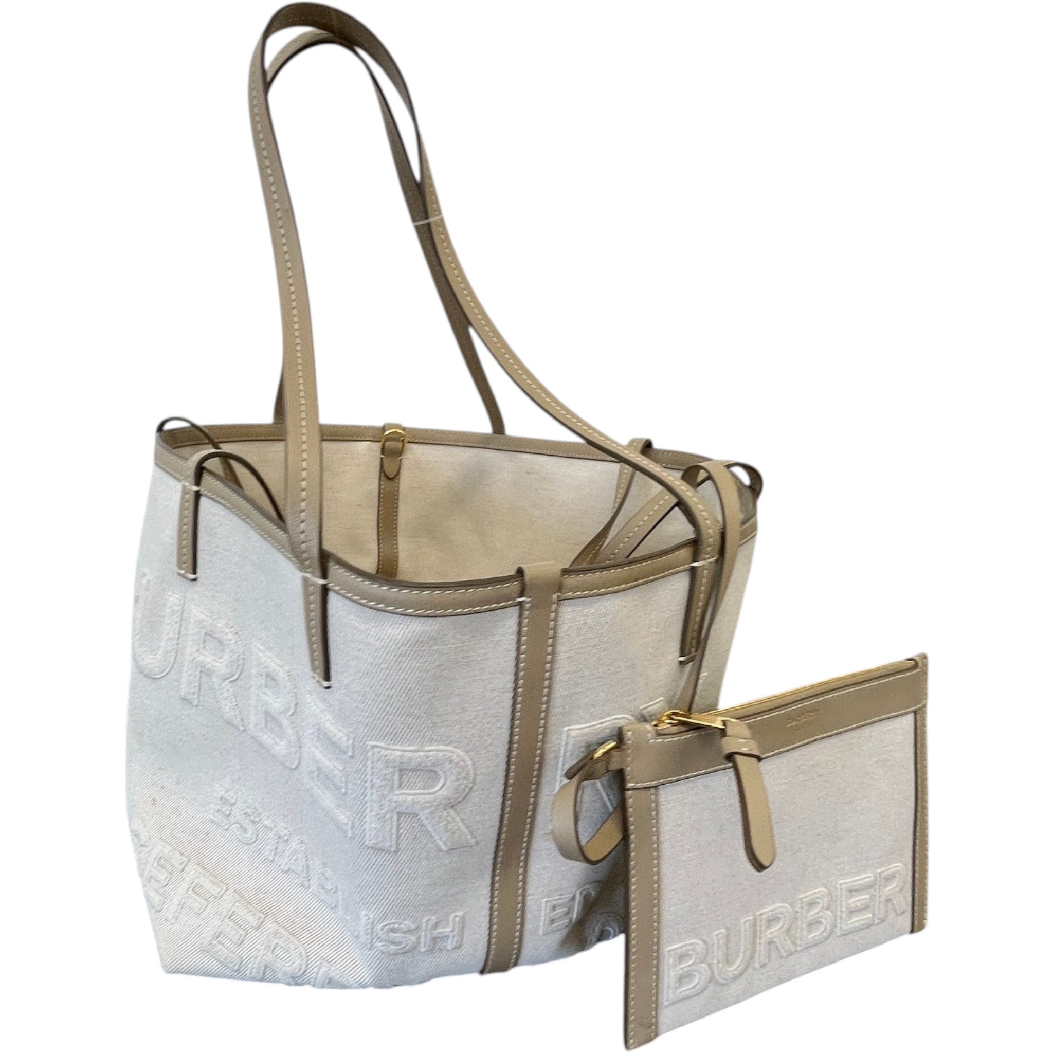 Women's Horseferry Linen Beach Tote Bag Beige