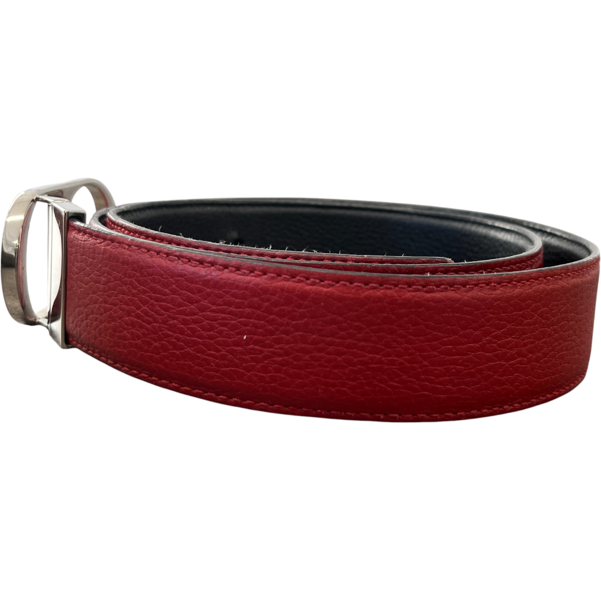 Men's Cd Logo Belt Red Size Waist 32"
