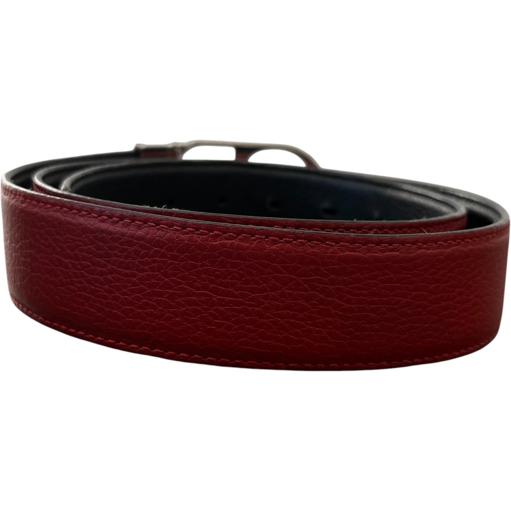 Men's Cd Logo Belt Red Size Waist 32"