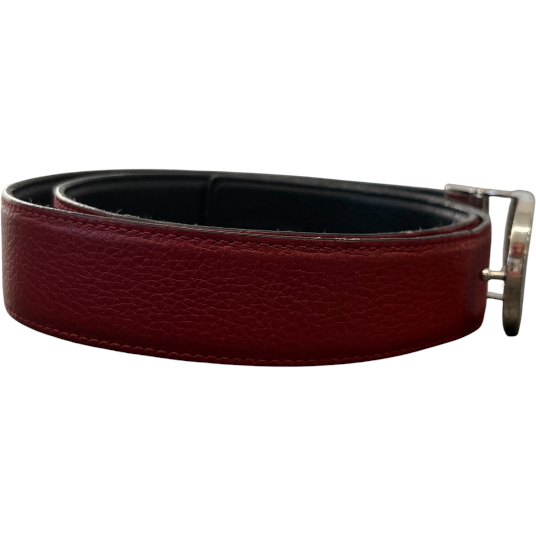 Men's Cd Logo Belt Red Size Waist 32"