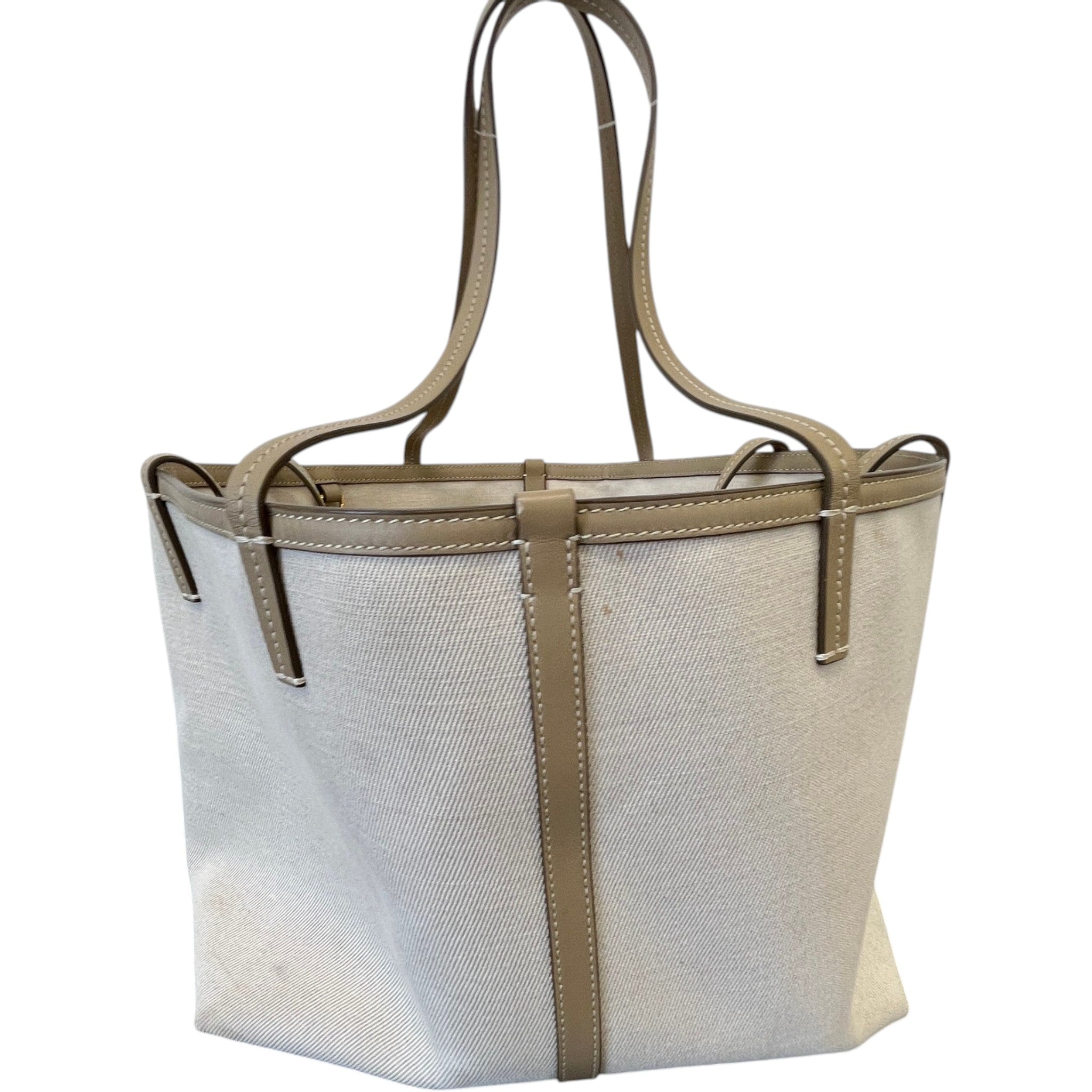 Women's Horseferry Linen Beach Tote Bag Beige