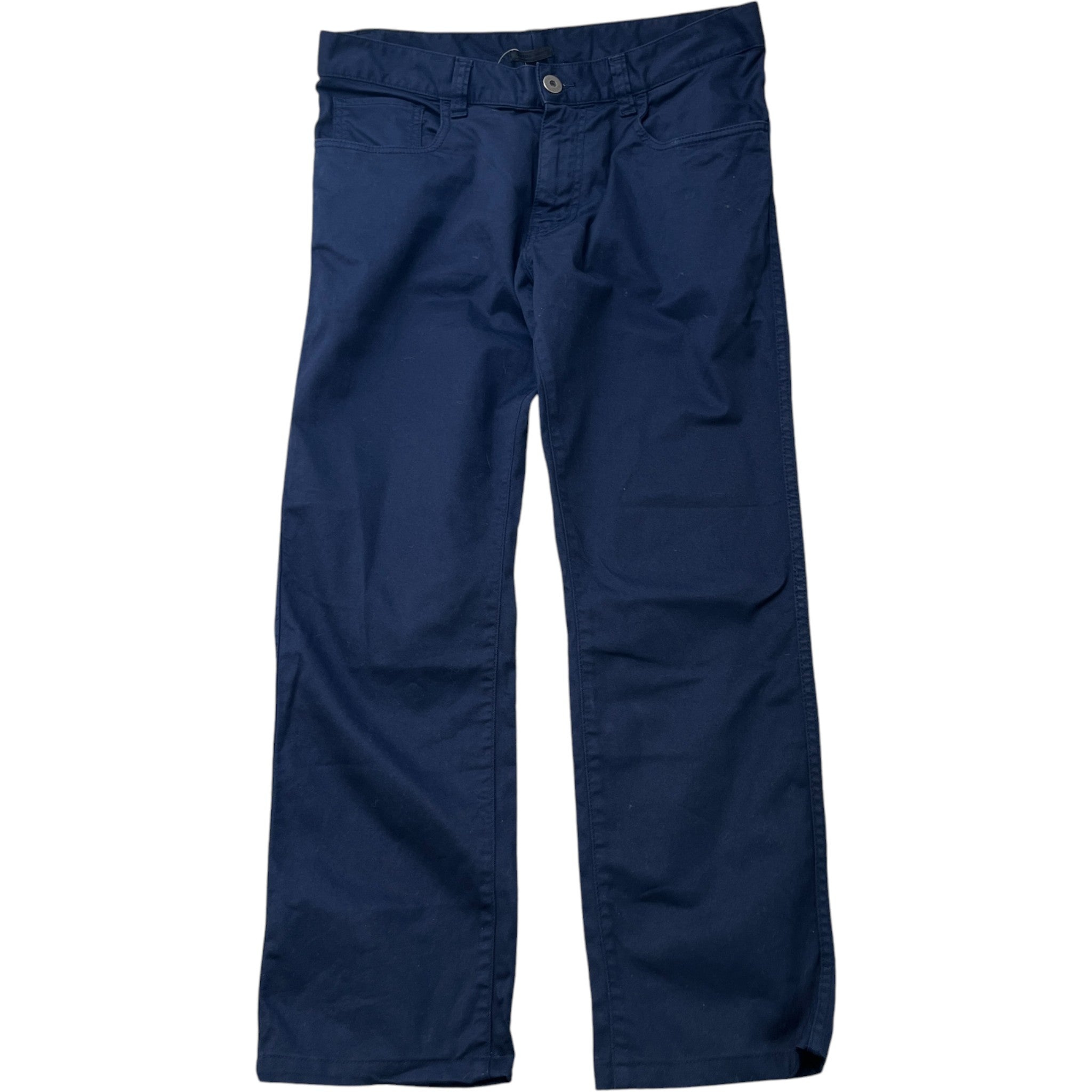 Men's Embroidered Logo Trousers Navy Size Waist 33"