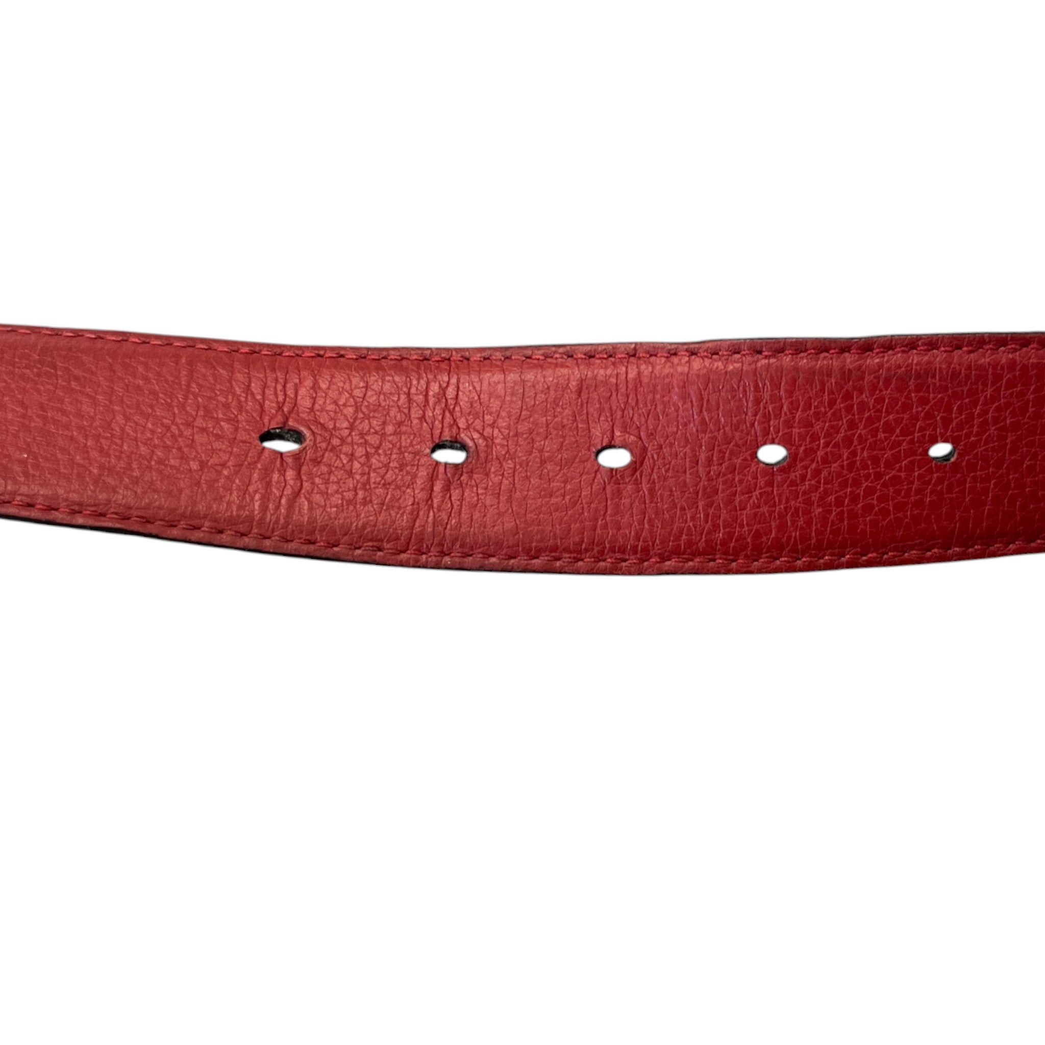 Men's Cd Logo Belt Red Size Waist 32"